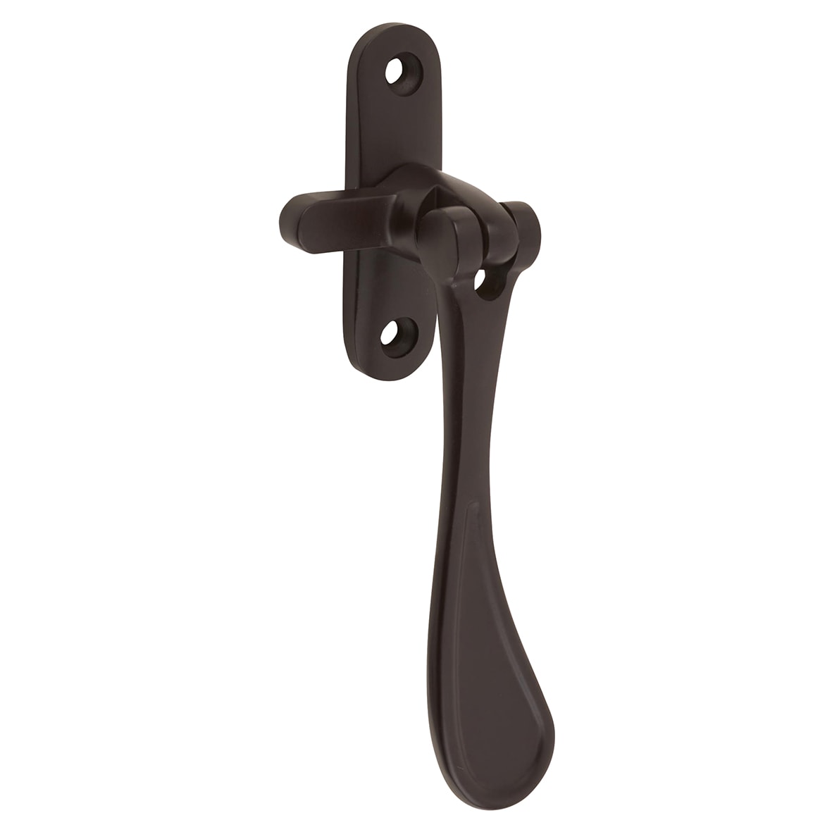 Victorian Mortice & Hook Plate Casement Window Fastener - Reversible - Matt Bronze - view 3