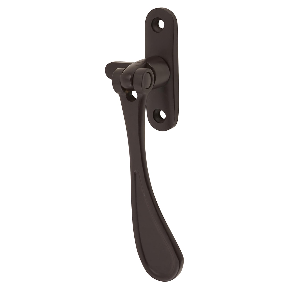Victorian Mortice & Hook Plate Casement Window Fastener - Reversible - Matt Bronze - view 4