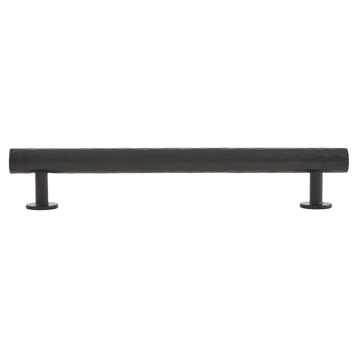 Leila 15mm Hammered T-Bar Cabinet Pull Handle - 160mm Centres - Matt Black - view 2