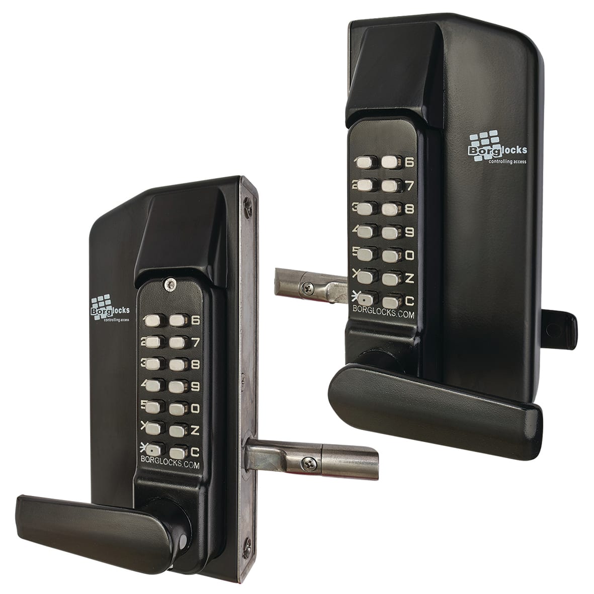 Borg BL3430 External Marine Grade Easicode Pro Push Button Gate Back to Back Code Lock - Black - view 2