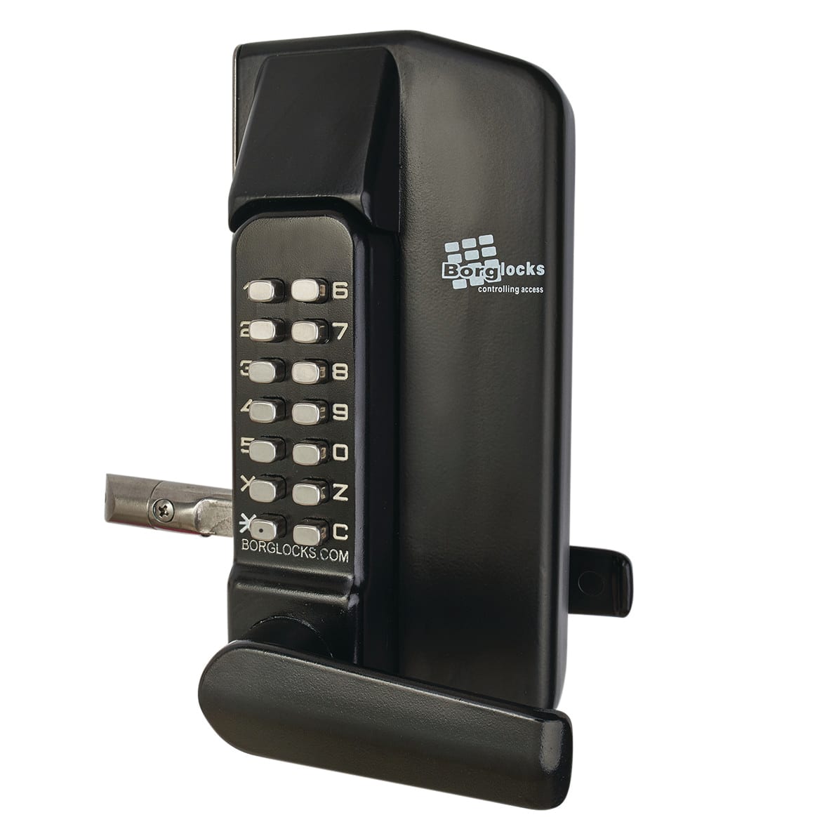 Borg BL3430 External Marine Grade Easicode Pro Push Button Gate Back to Back Code Lock - Black - view 3