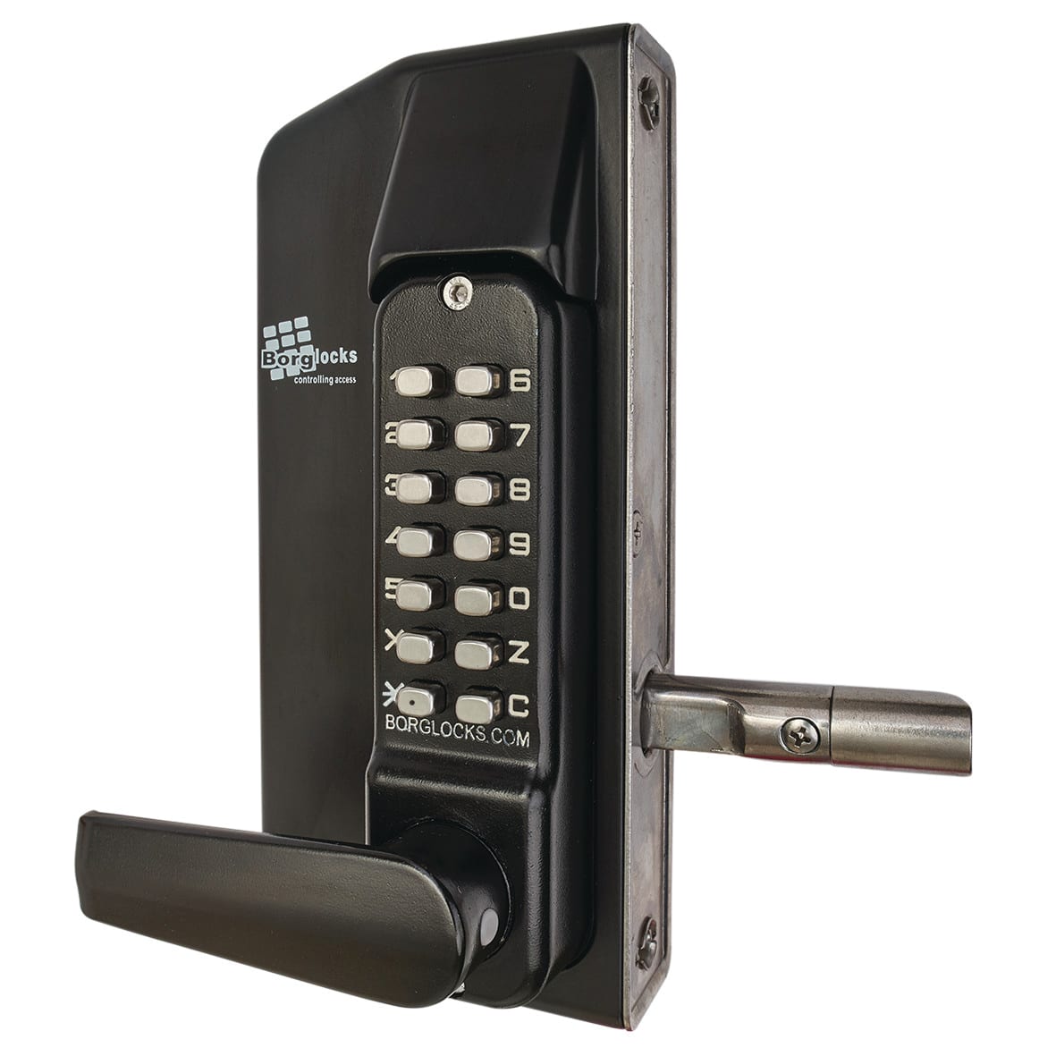 Borg BL3430 External Marine Grade Easicode Pro Push Button Gate Back to Back Code Lock - Black - view 4