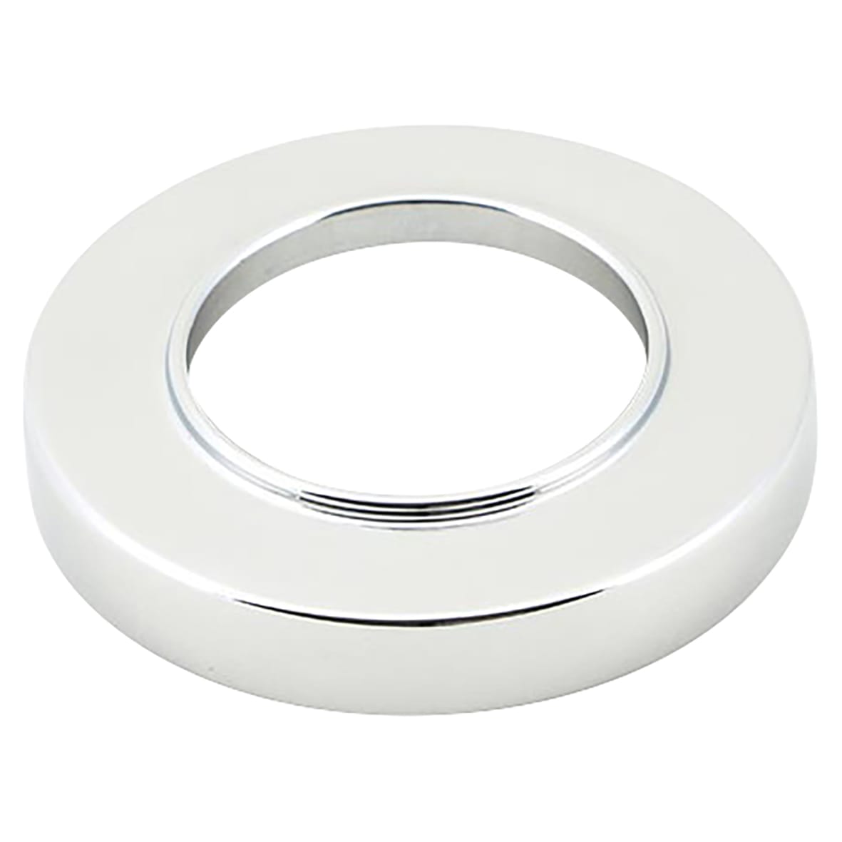 Polished Chrome Door Handles on Round Rose - Avon Range - view 3