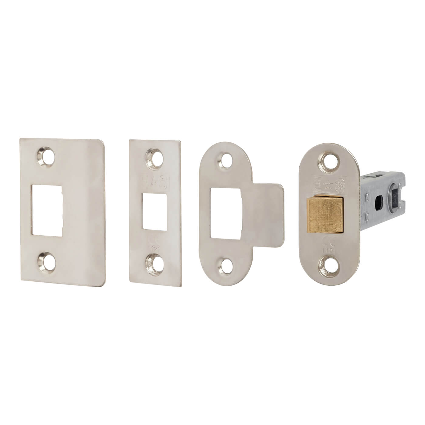 Satin Chrome Victorian Straight Latch Door Handles Pack - view 4