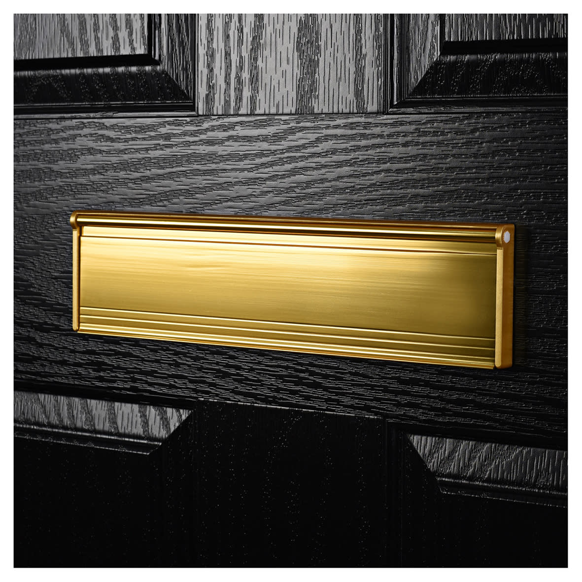Internal Letter Box Draught Seal with Flap - 292 x 75mm - Gold - view 2