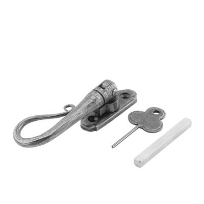 Shepherd's Locking Espagnolette Casement Window Handle - Left Hand - Pewter - view 2