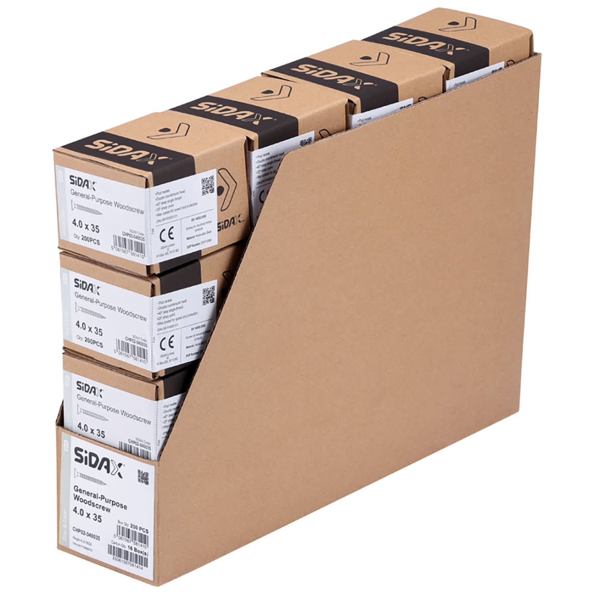 General Purpose Pozi Countersunk Chipboard Wood Screws - 4.0 x 35mm - Zinc Plated - Pk of 200 - view 3