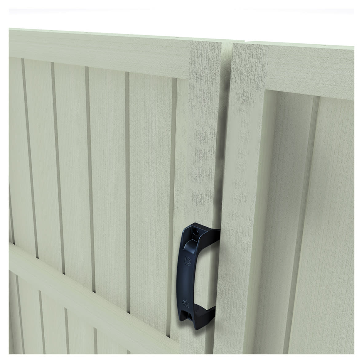 D&D Gate Handle - 420mm Length - Black - view 3
