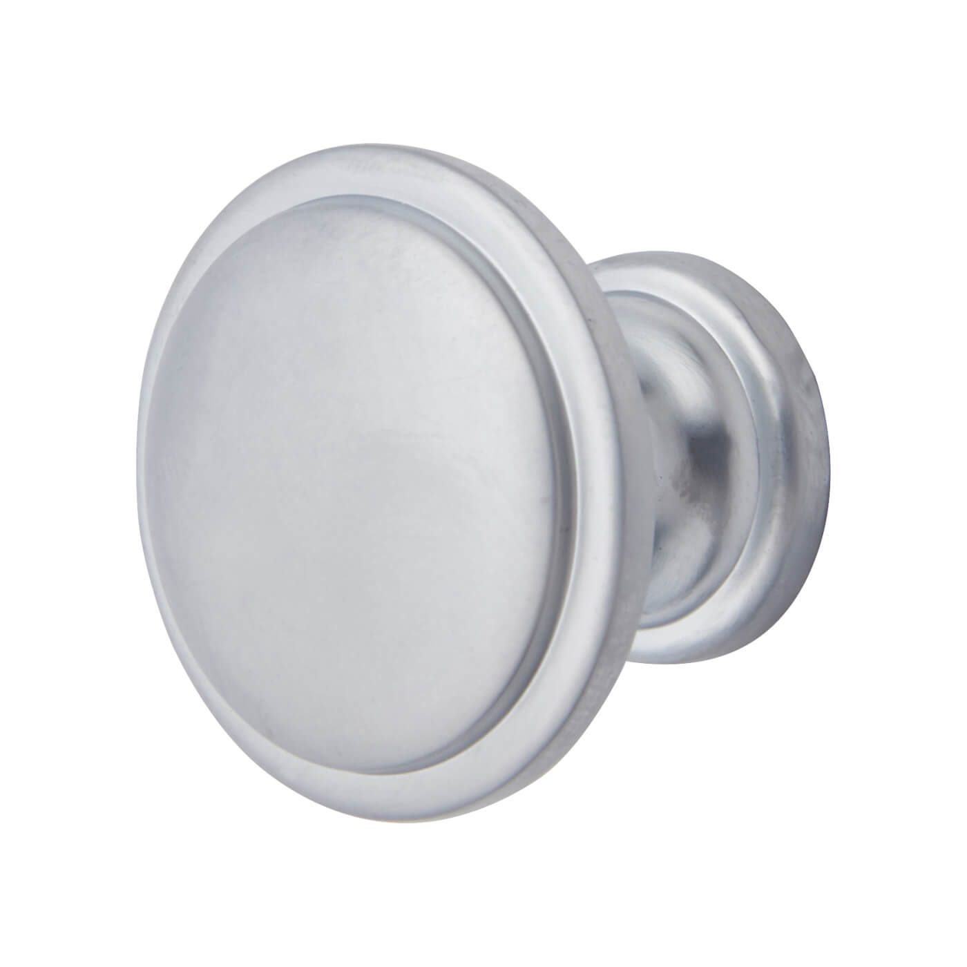 Disc Round Cabinet Knob - 30mm Diameter - Matt Chrome - view 2