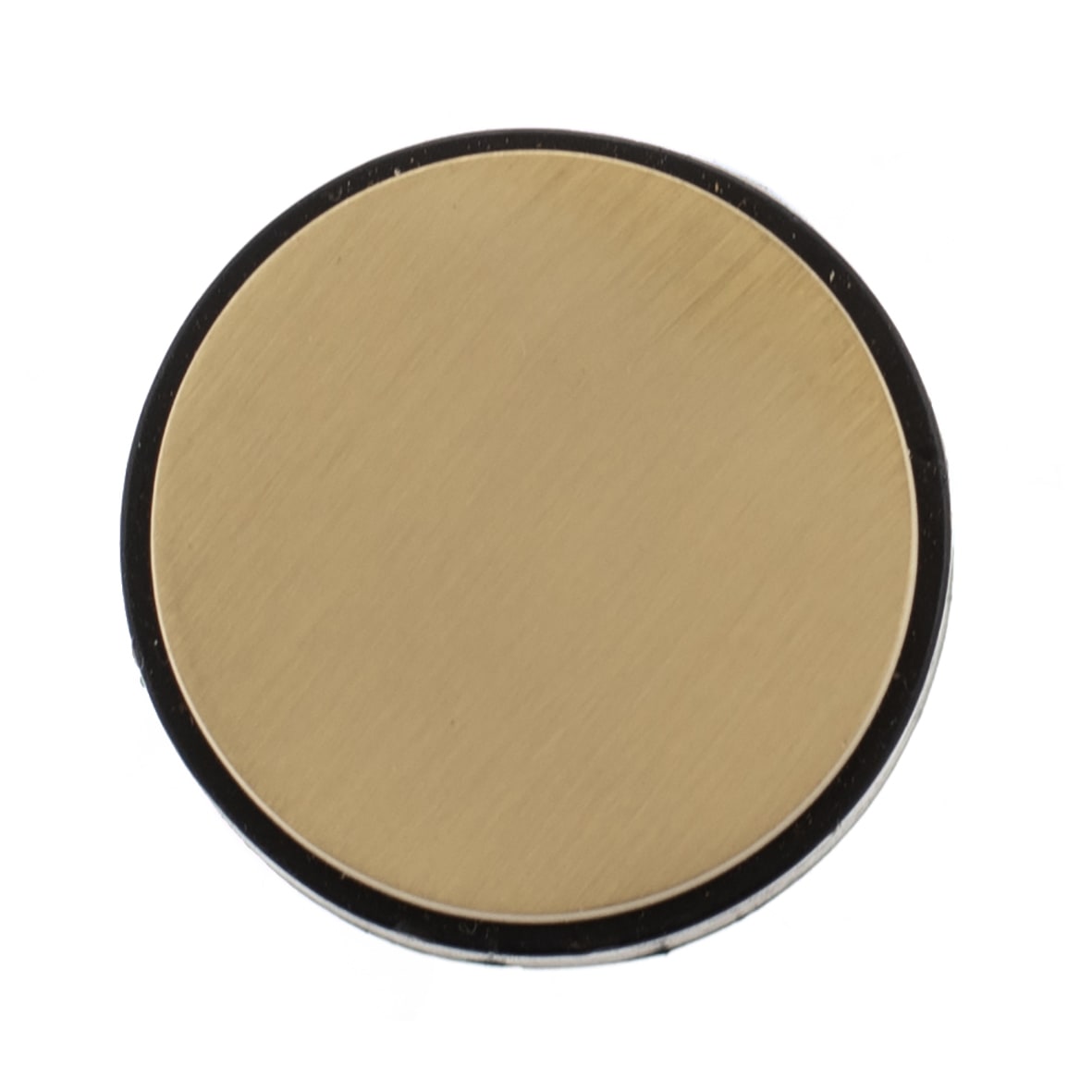 Cylinder Floor Door Stop - 38.5 x 35mm - Satin Brass - view 2
