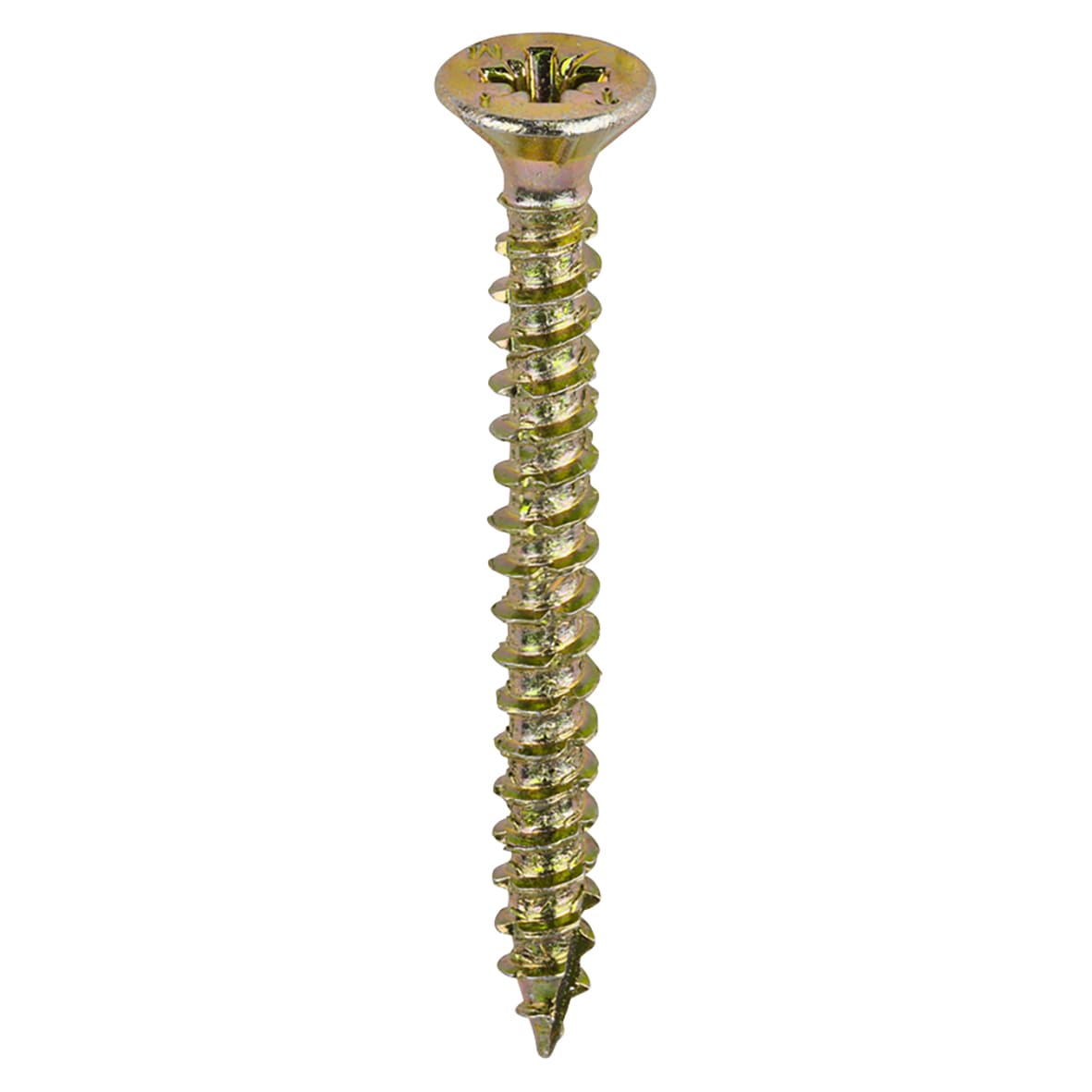 Velocity Pozi Countersunk Wood Screws - 3.0 x 30mm - Yellow Zinc - Pack of 200 - view 2