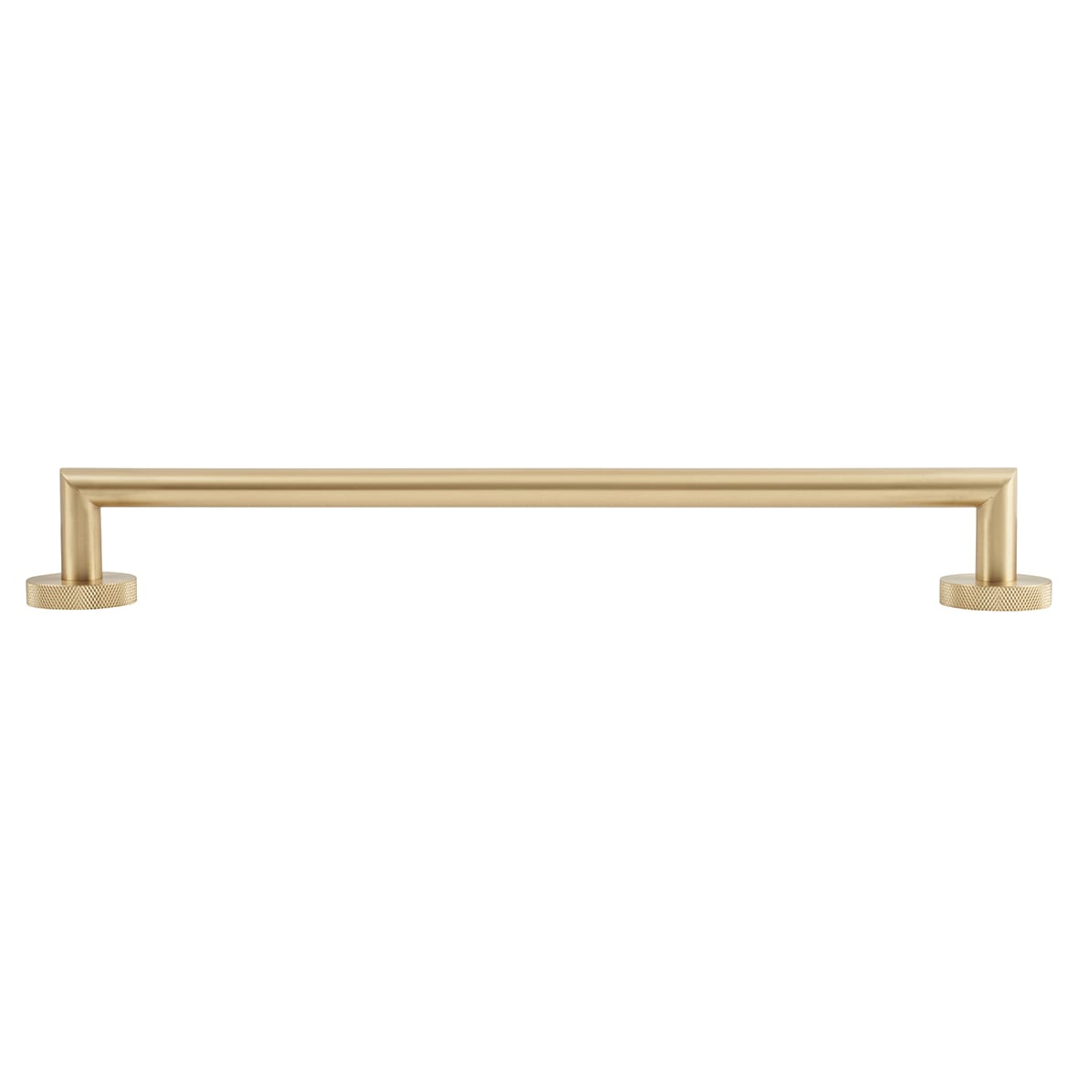 Knurled Towel Rail - 500 x 70 x 57mm - Satin Brass - view 2