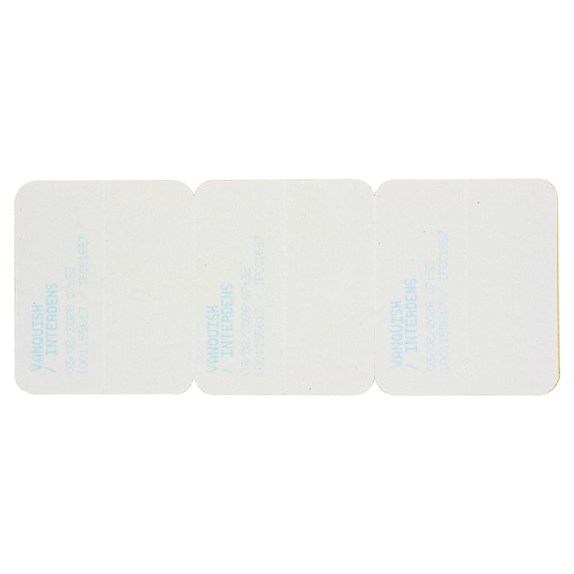 Interdens Intumescent Hinge Pads For & - Radius - 100 x 42 x 1mm - Pack of 6 - view 3