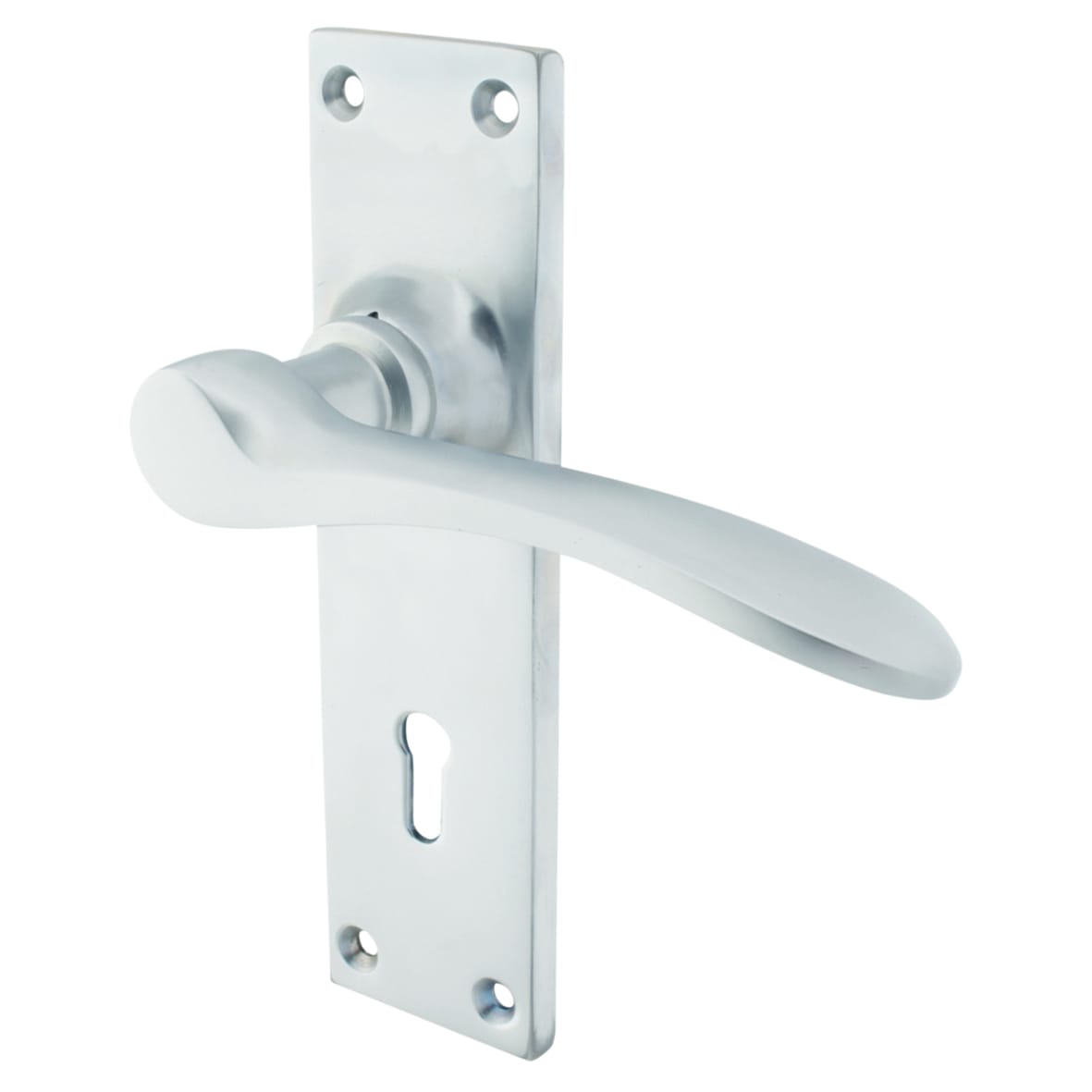 Satin Chrome 3 Lever Sashlock Door Handles Pack - Buckingham Range - view 2