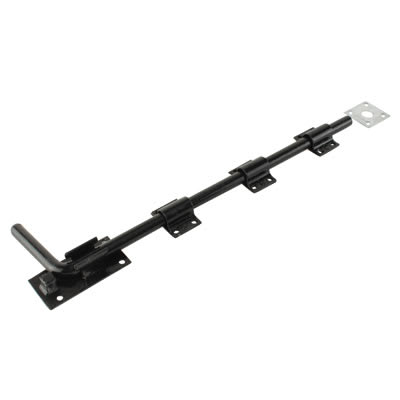 Heavy Duty Garage Door Bolt - 450mm Length - Black Galvanised - view 2