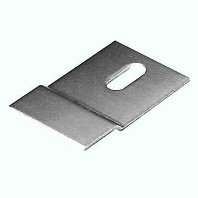 Offset Fixing Bracket Plate - 41 x 25 x 3.6mm - Zinc Plated Steel - Pack of 10 - view 2