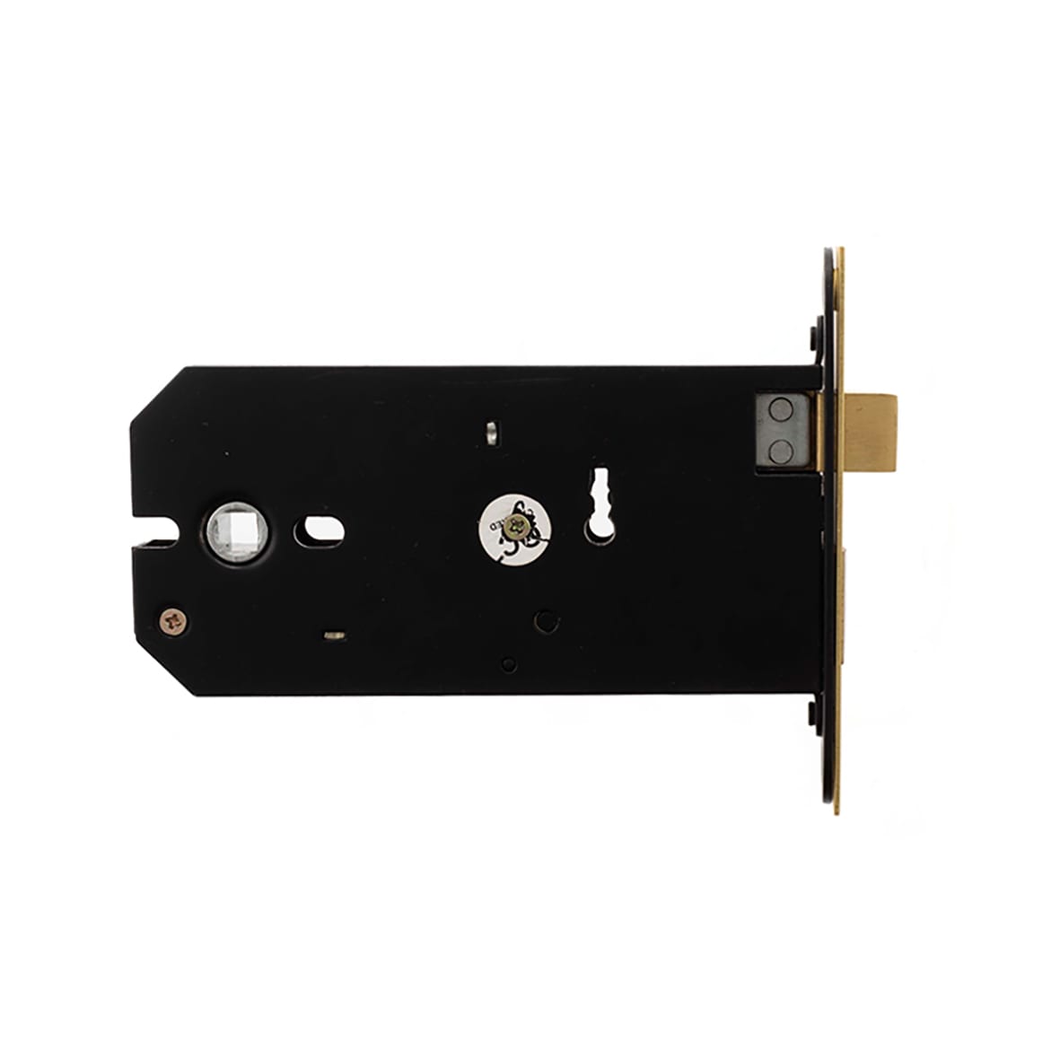 Horizontal Bolt Through 3 Lever Sashlock - 149mm Case - 127mm Backset - Matt Black - view 2