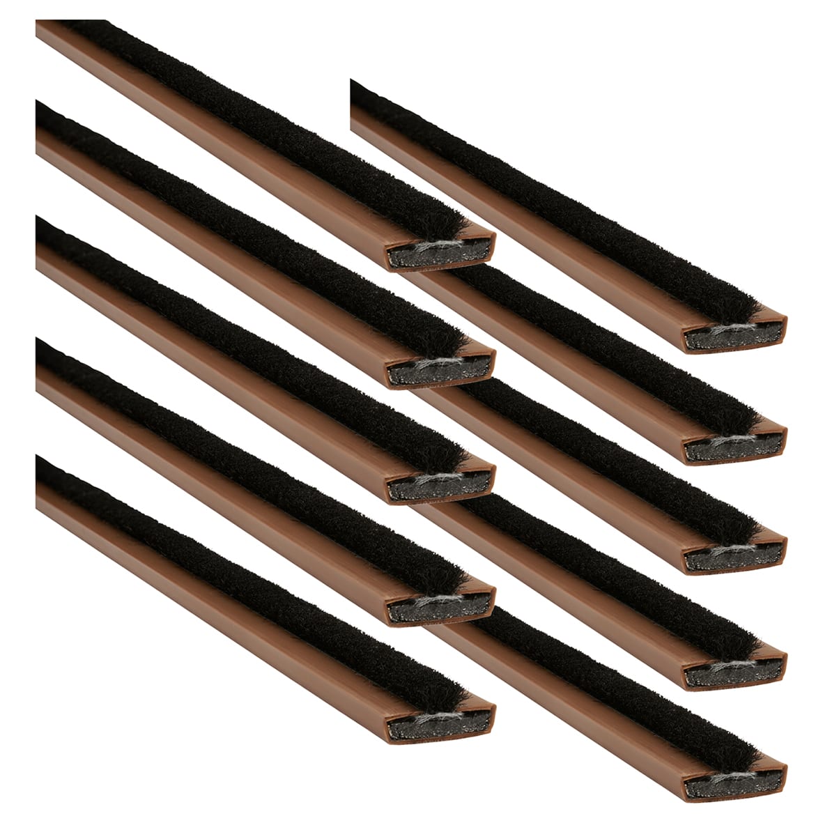 Fire & Smoke Intumescent Strip - - 15 x 4 x 2100mm with Brush - Brown - Pack of 50 - view 2