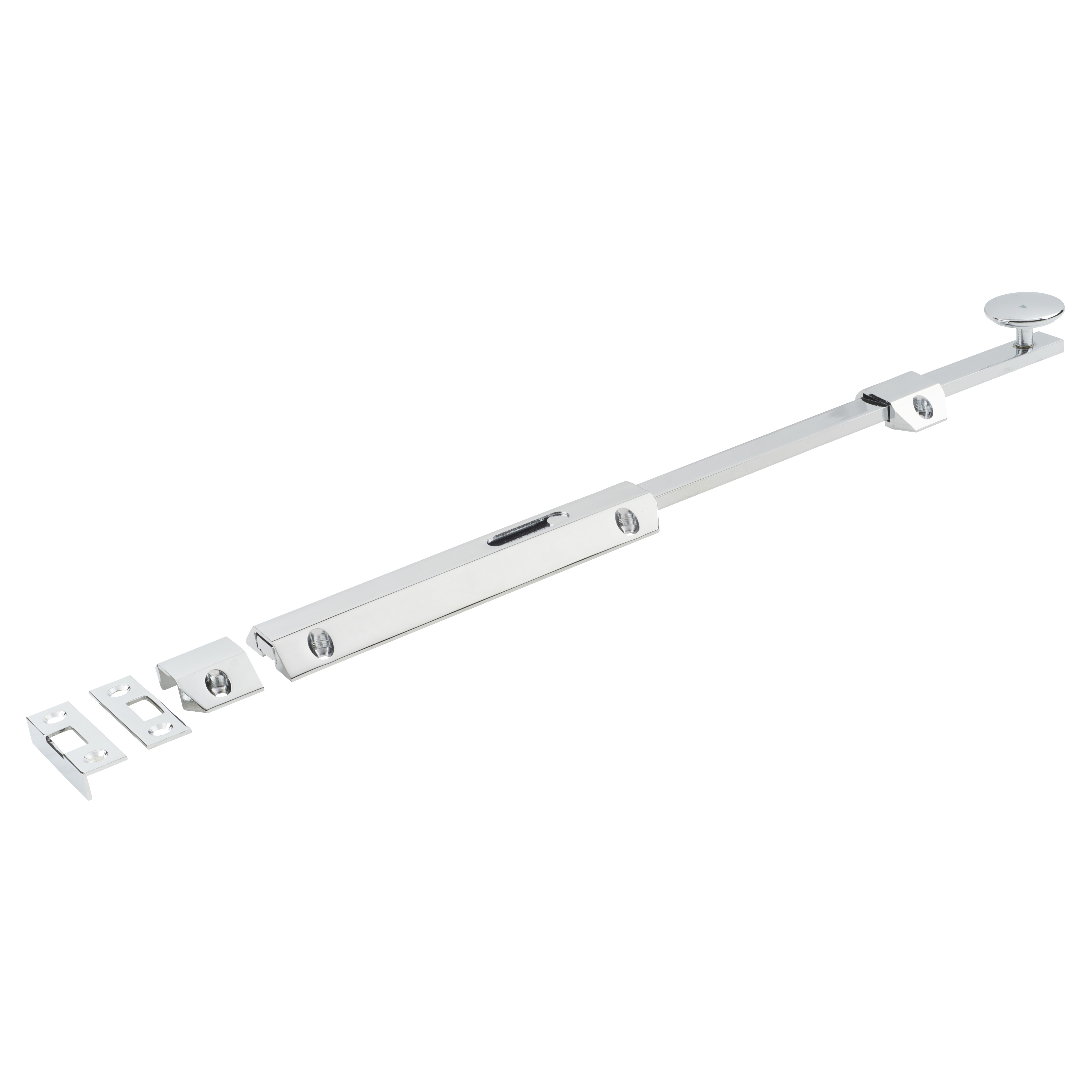 Extra Long French Door Bolt/Flat Section Bolt - 355 x 36mm - Polished Chrome - view 2