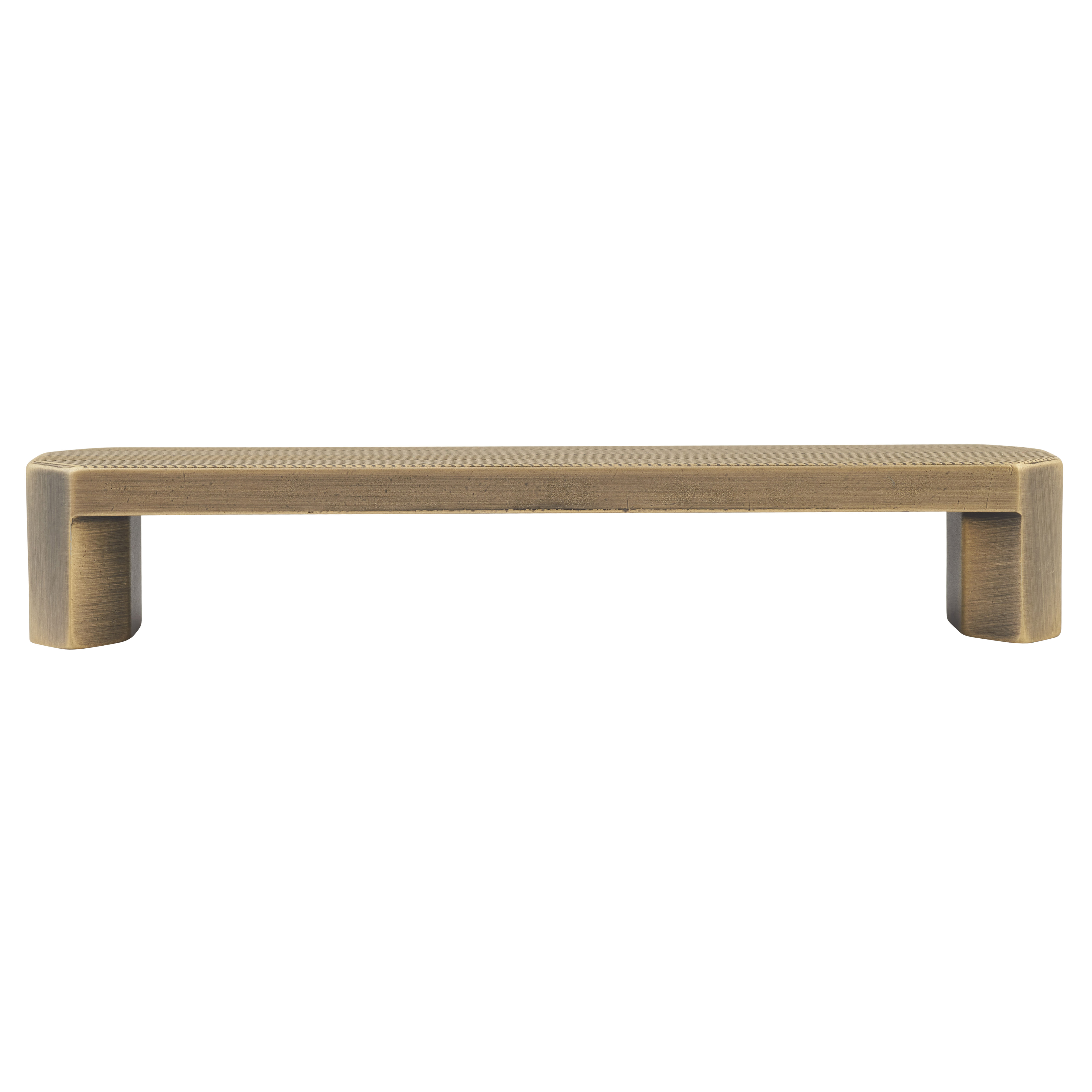 Canyon 28mm D-Bar Cabinet Pull Handle - 128mm Centres - Distressed Brass - view 2