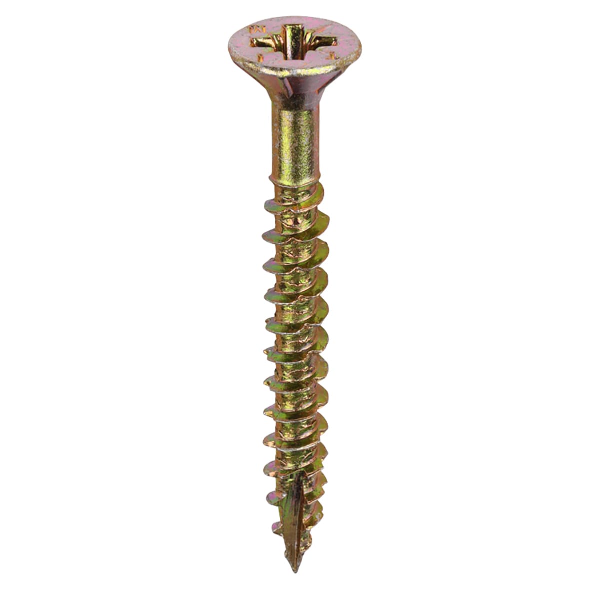 Velocity Pozi Countersunk Wood Screws - 4.5 x 40mm - Yellow Zinc - Pack of 200 - view 2
