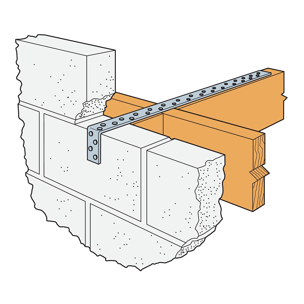 Heavy Duty Restraint Strap - 1000 x 28 x 4.2mm - 100mm Bend - view 3