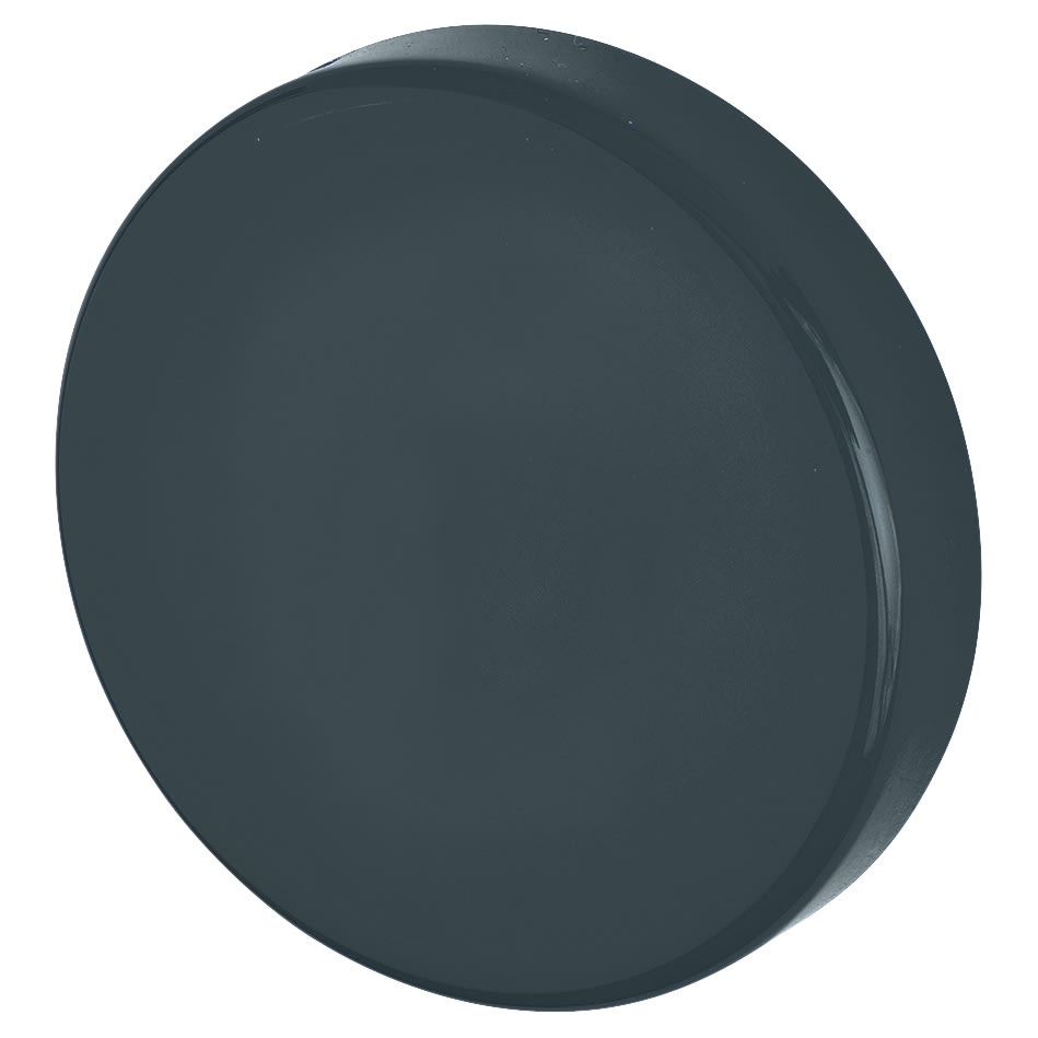Nylon Blank Escutcheon - 52mm Diameter - Anthracite Grey - Pair - view 2