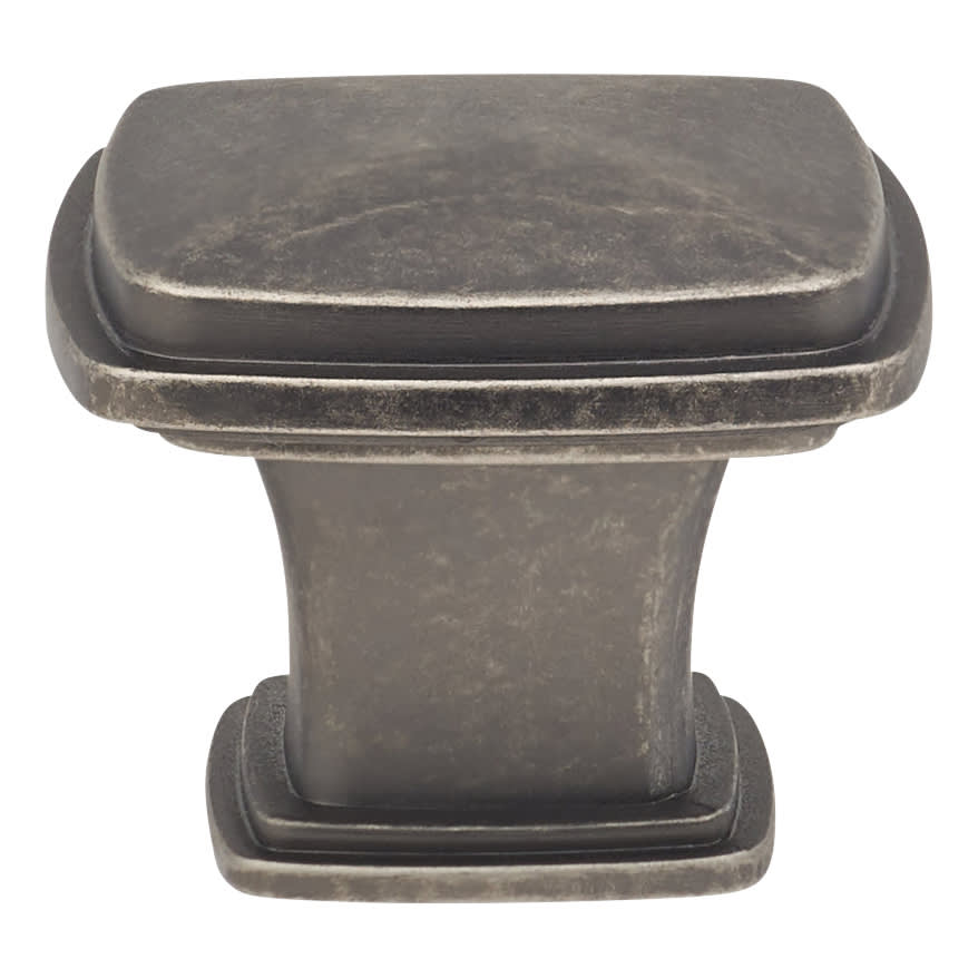 Hadden Square Cabinet Knob - 31 x 31mm - Antique Pewter - view 3