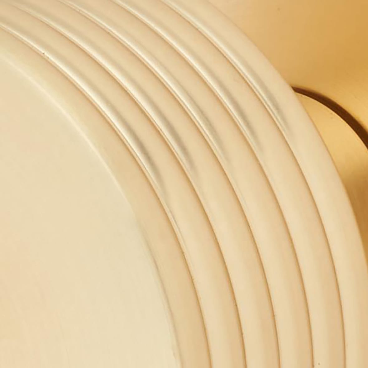 Satin Brass Mortice Door Knob - 60mm Rose Diameter - Ribbon Range - view 2