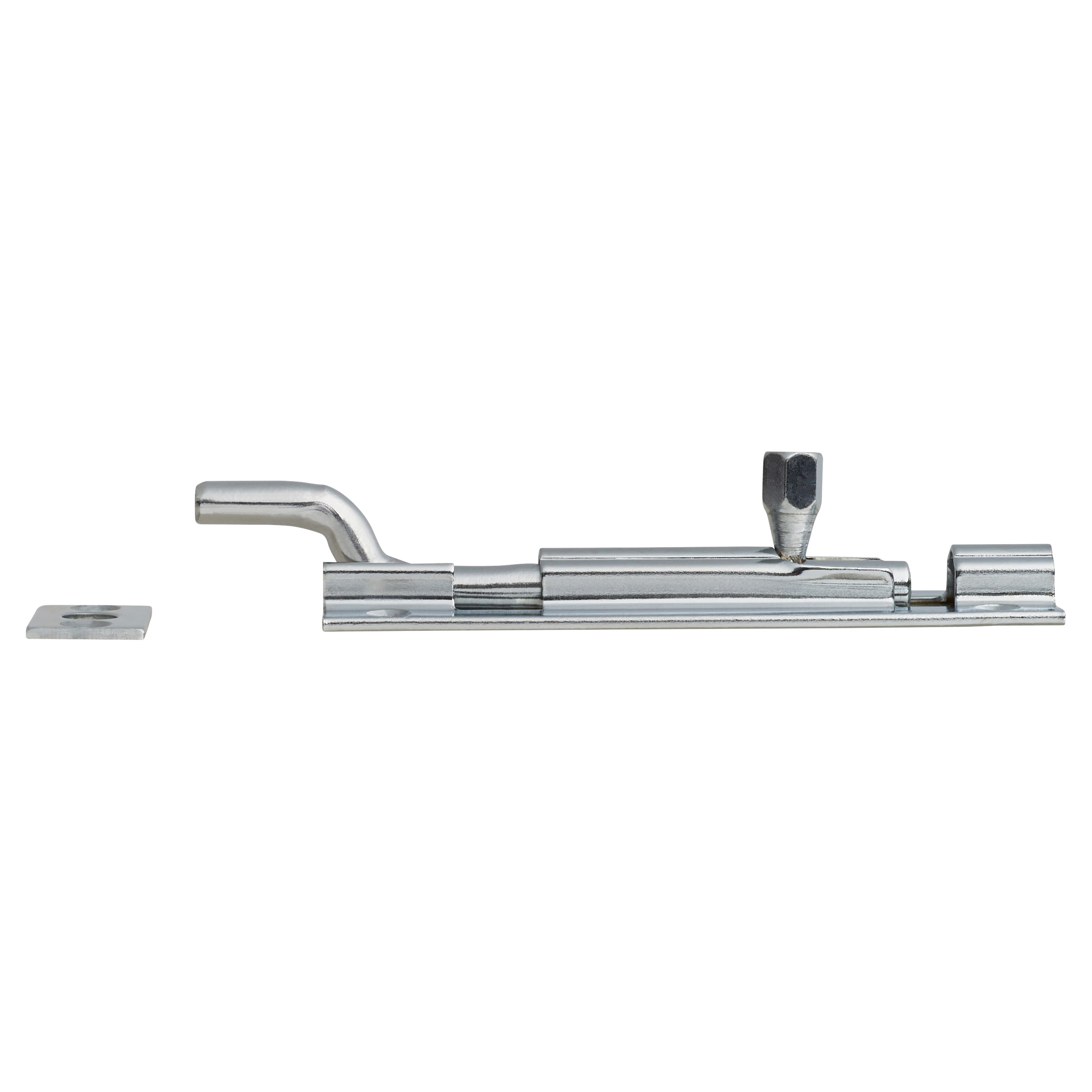 Polished Chrome Necked Barrel Bolt - Budget Range - 100 x 25mm - view 3