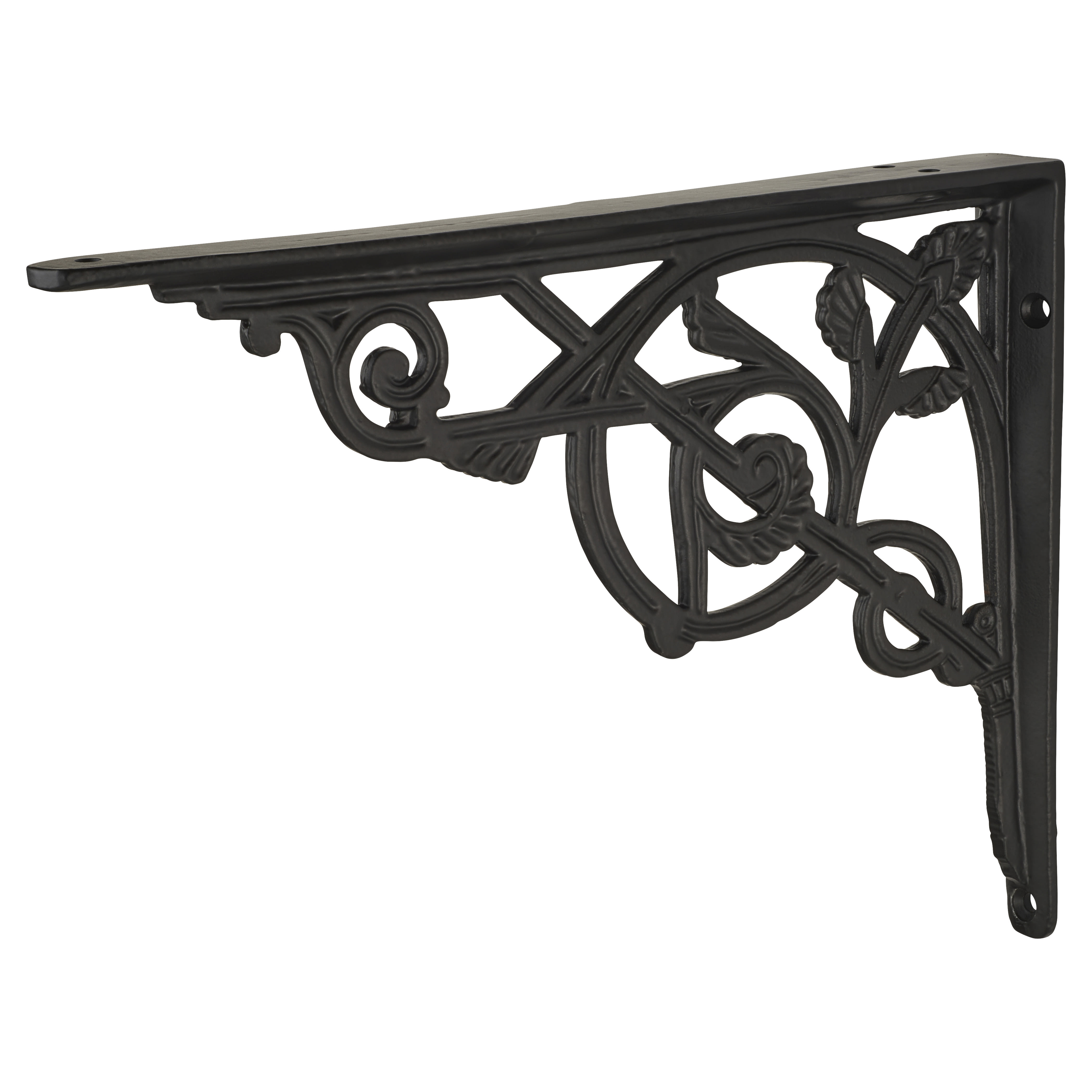 Vine Shelf Bracket - 245 x 195mm - Black - view 2