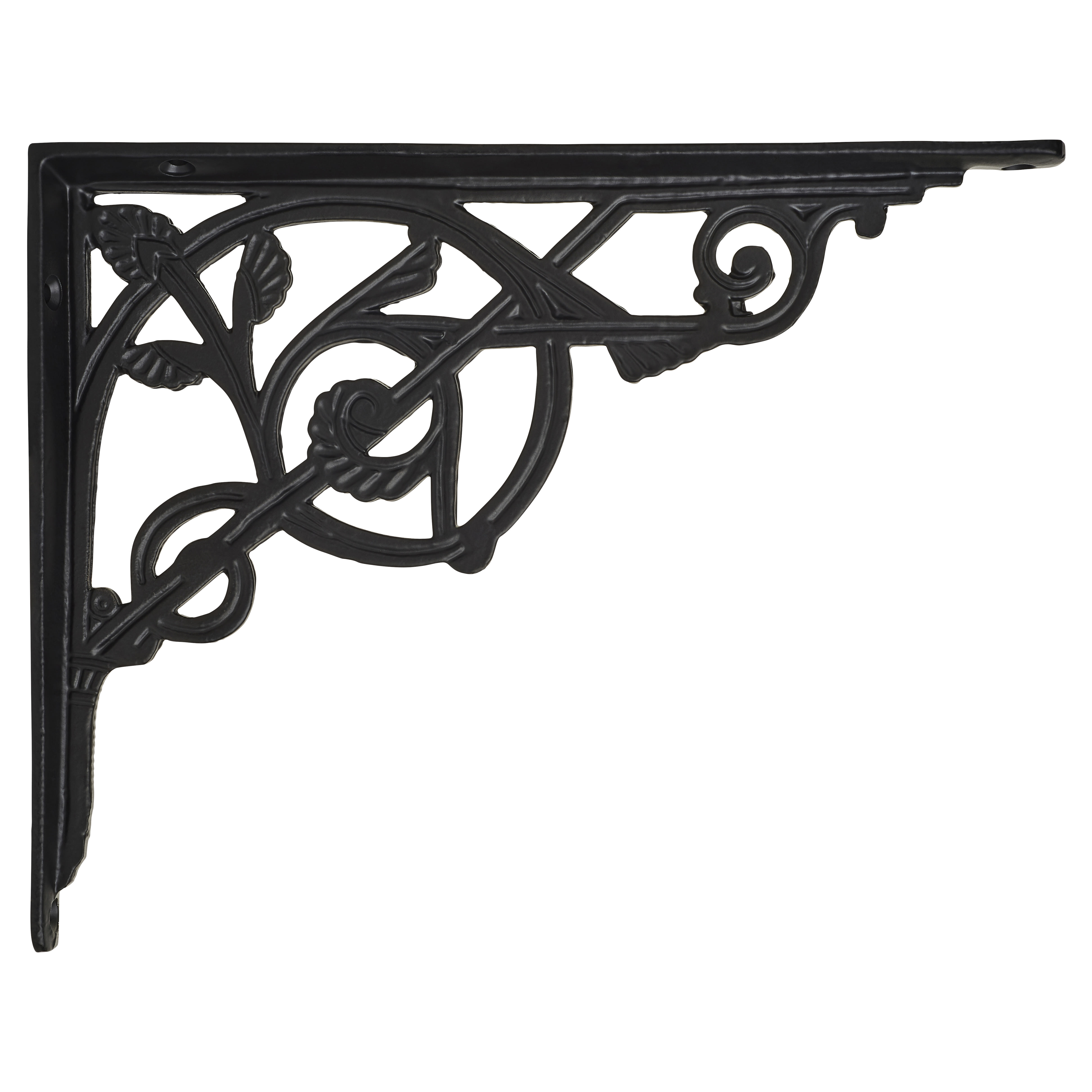 Vine Shelf Bracket - 245 x 195mm - Black - view 3
