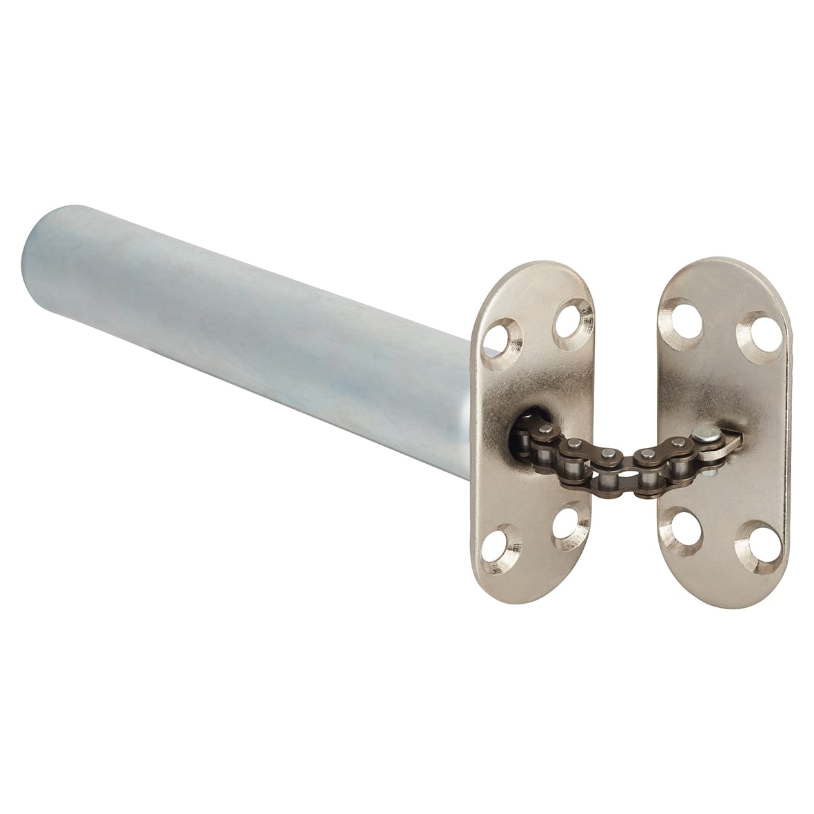 Concealed Chain Door Closer - Radius Plate - Polished Chrome - view 2