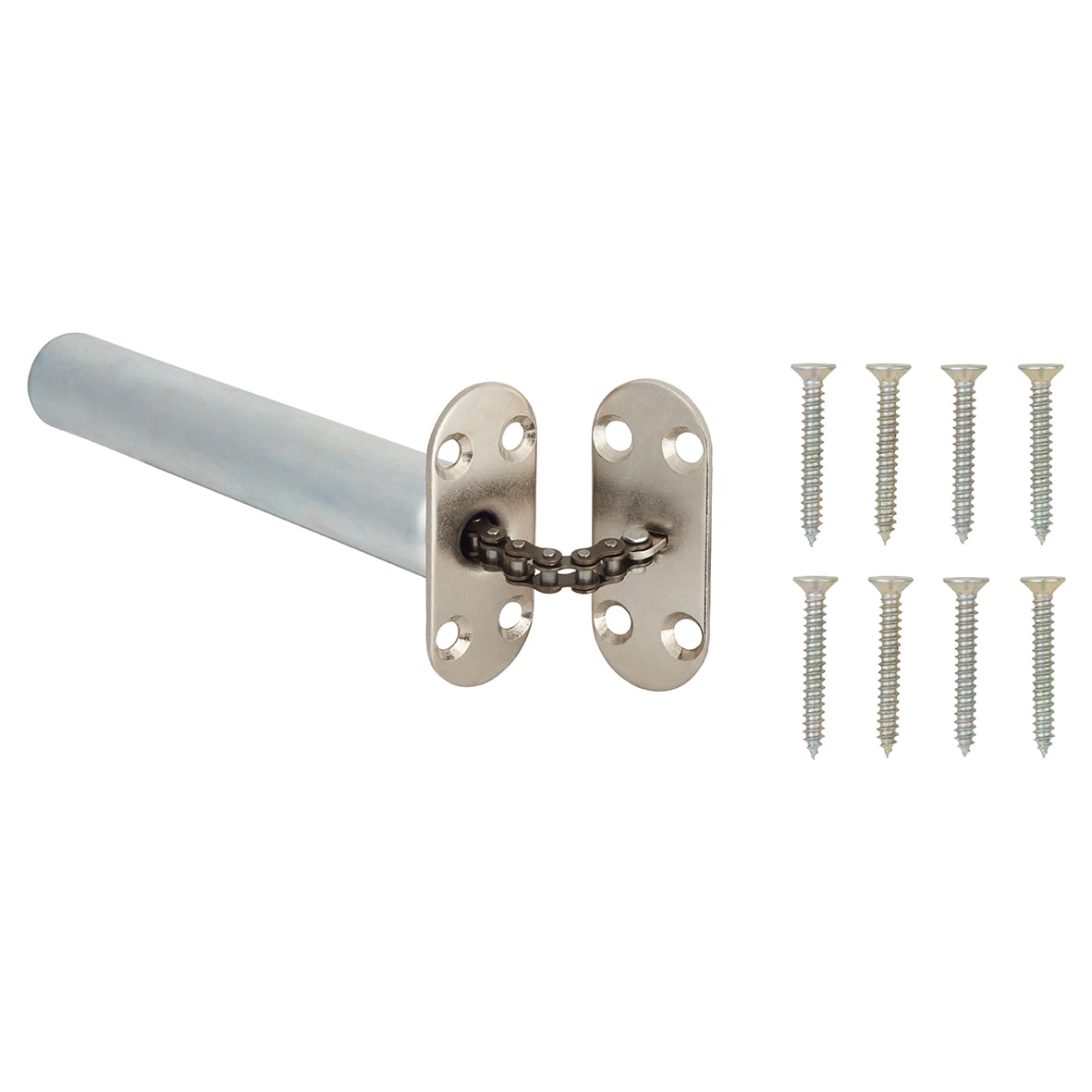 Concealed Chain Door Closer - Radius Plate - Polished Chrome - view 4