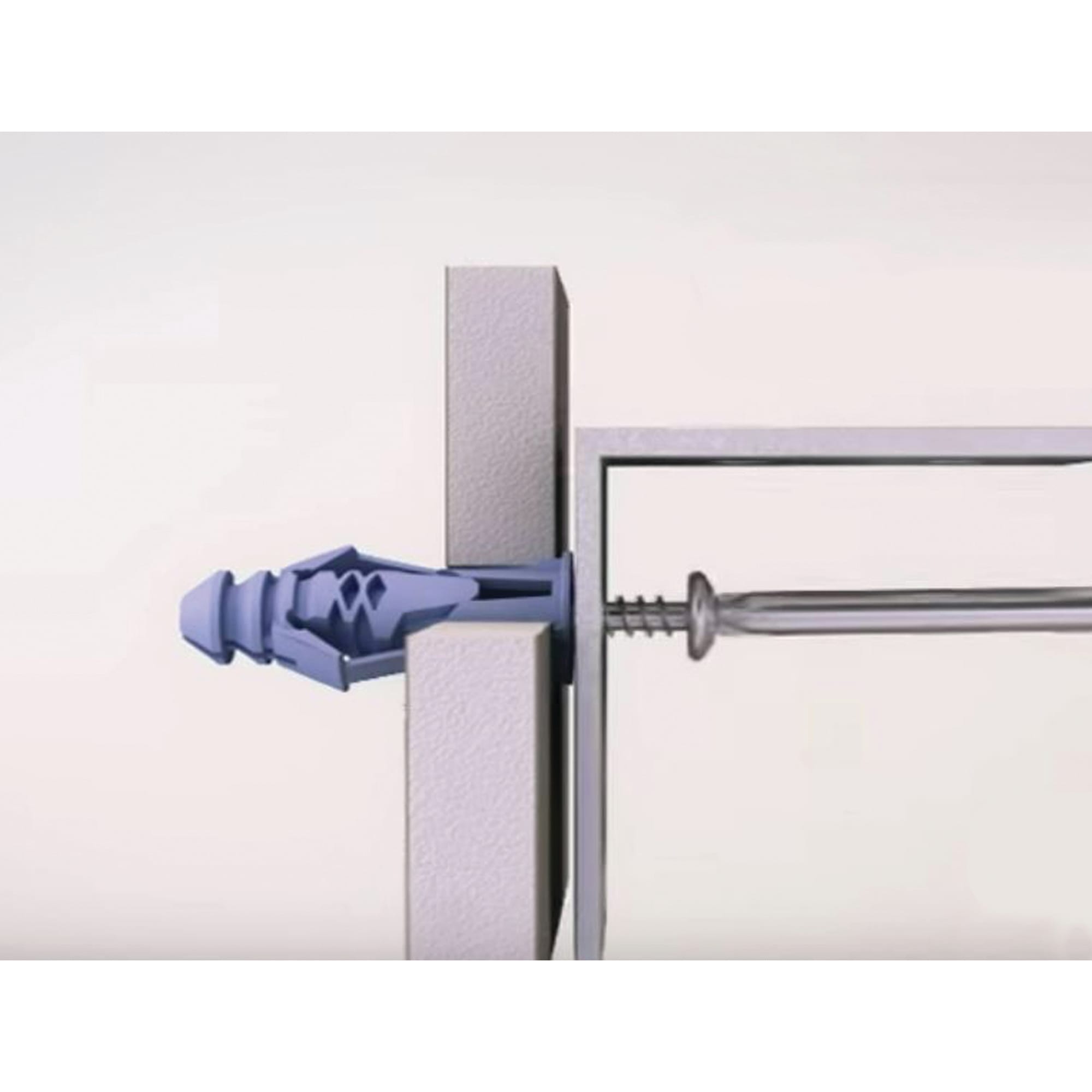 Triple Grip Universal Plasterboard & Masonry Wall Plug Fixing - 8 x 32mm - Blue - Pack of 70 - view 5