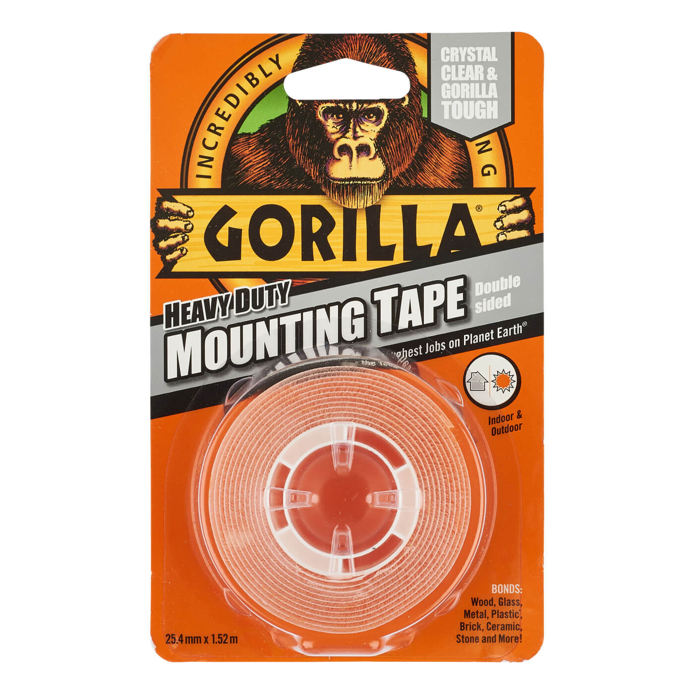 Heavy Duty Double Sided Mounting Tape - 25mm x 1.5m - Clear - view 4