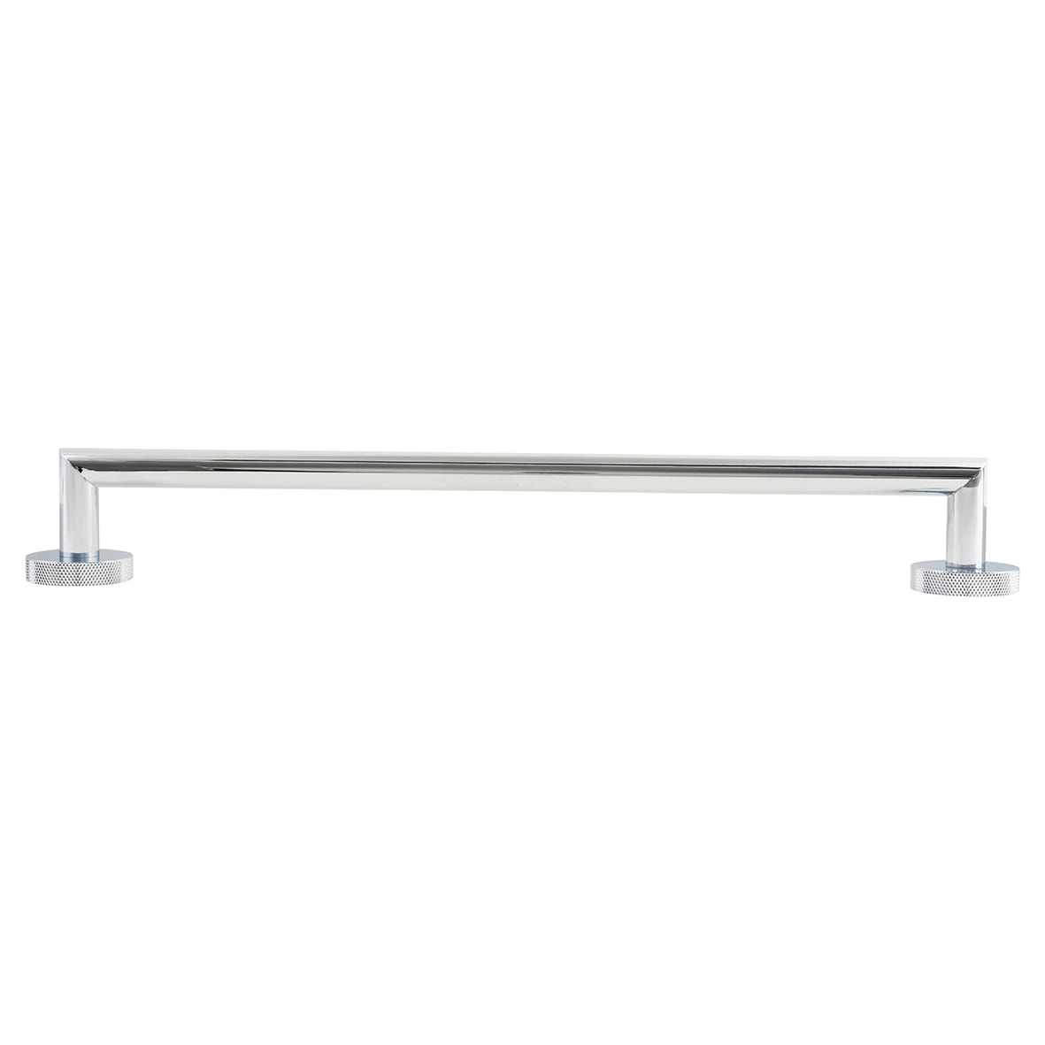 Knurled Towel Rail - 500 x 70 x 57mm - Polished Stainless Steel - view 2