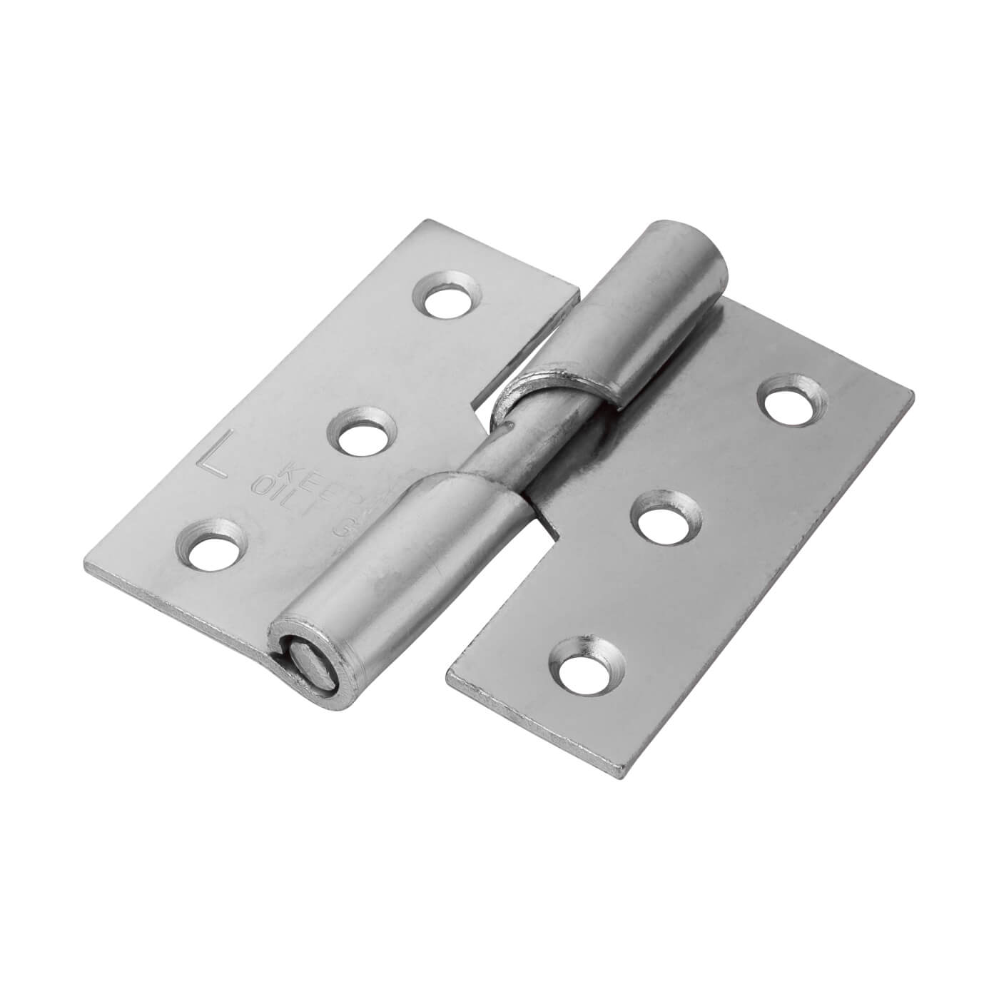 Rising Butt Door Hinge - 75 x 70 x 2.5mm - Left Hand - Zinc Plated - Pair - view 2