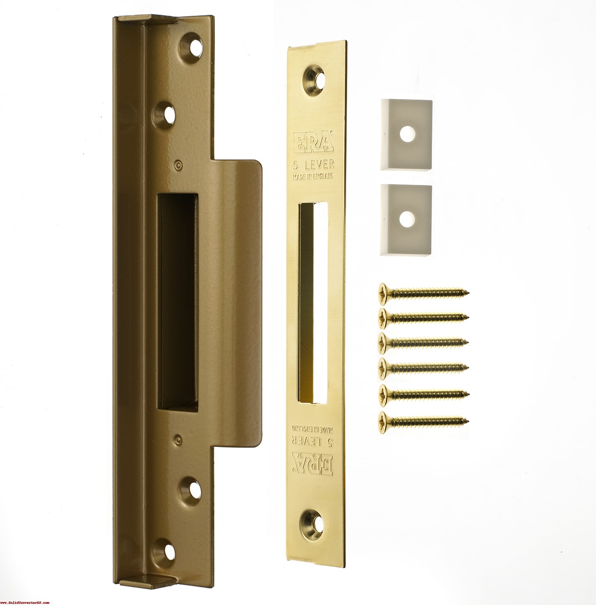12.5mm Rebate Kit to suit to suittress:2007 5 Lever Sashlocks - Satin Chrome - view 3
