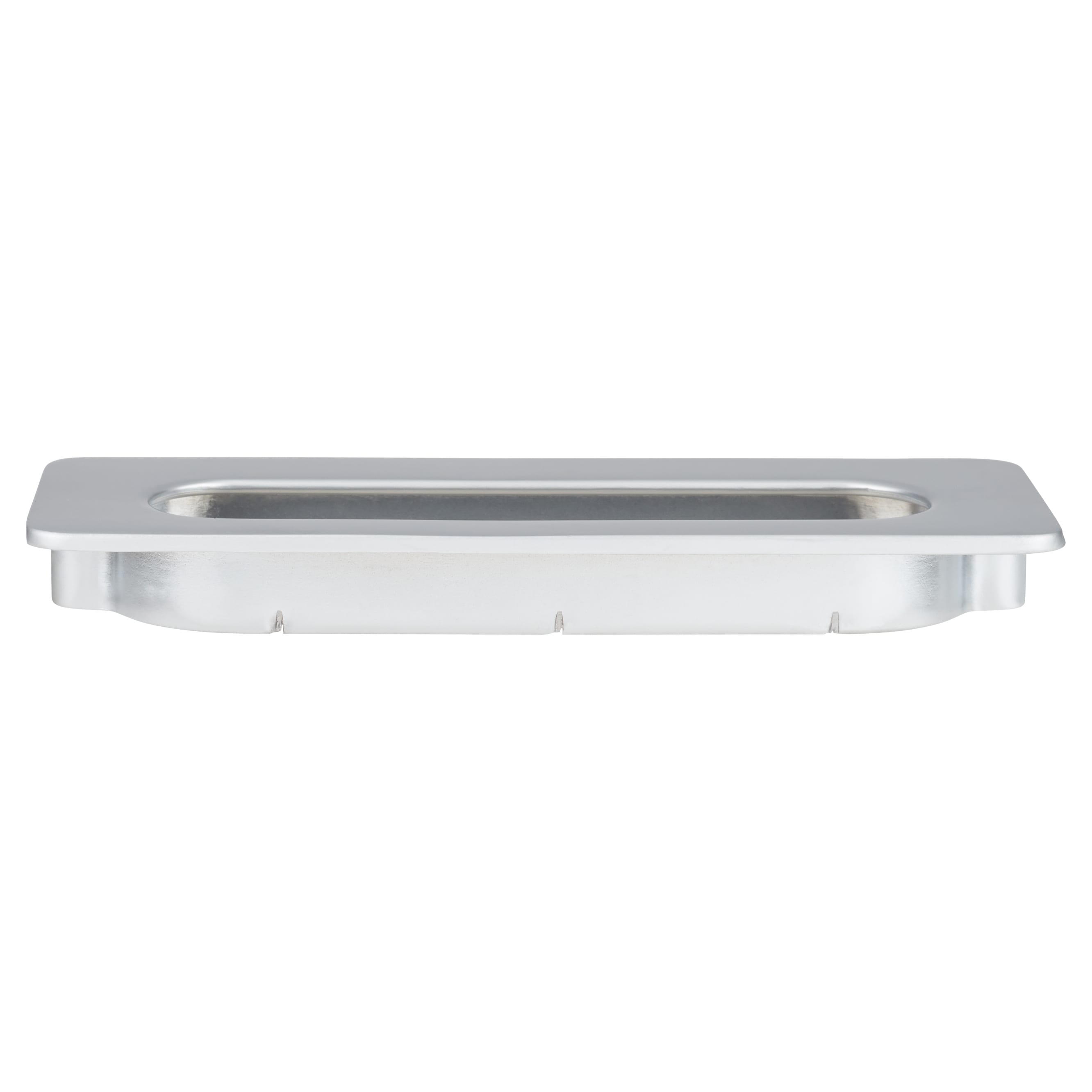 Rectangular Flush Cabinet Pull Handle - 106 x 39mm - Matt Chrome - view 3