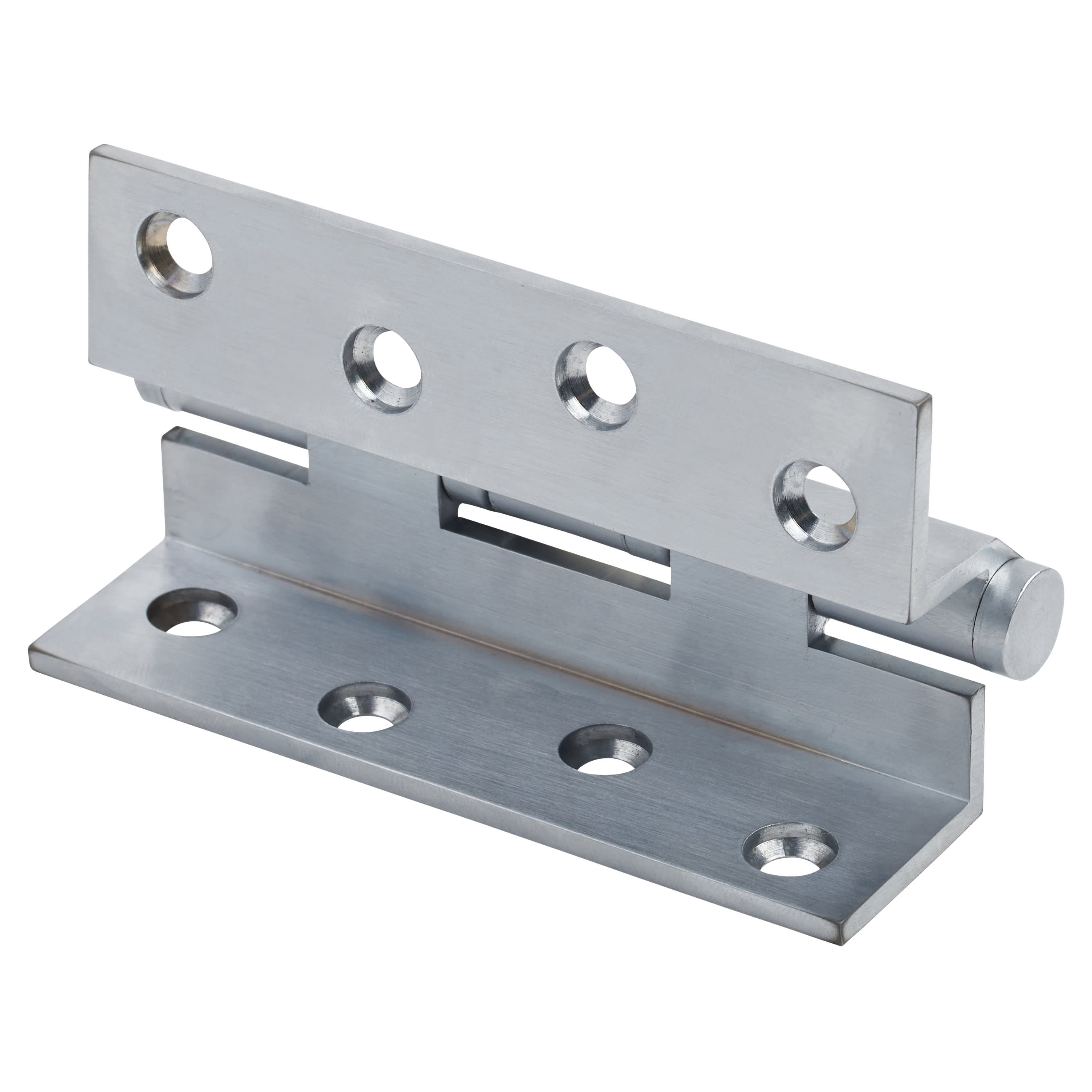 Cranked Ball Bearing Storm Proof Casement Window/Door Hinge - 100 x 3mm - Satin Chrome - Pair - view 3