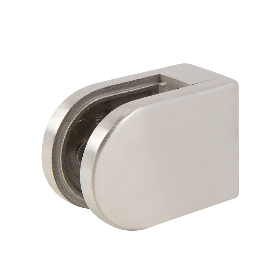 D Shaped Balustrade Clamps & Inserts - 10mm Glass - 63mm x 45mm - Austenitic Stainless-Pk of 4 - view 2