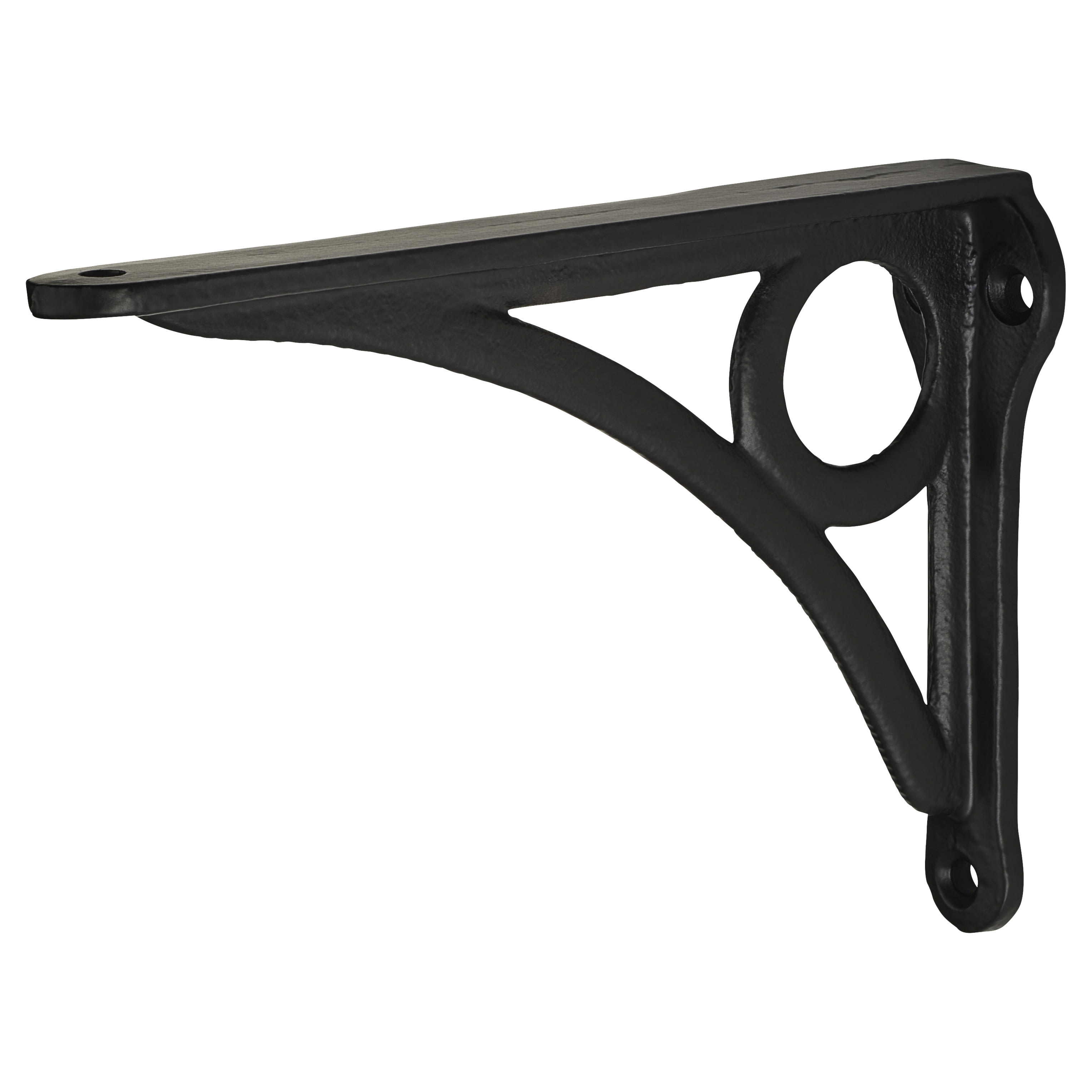 Circle Shelf Bracket - 145 x 105mm - Black - view 2