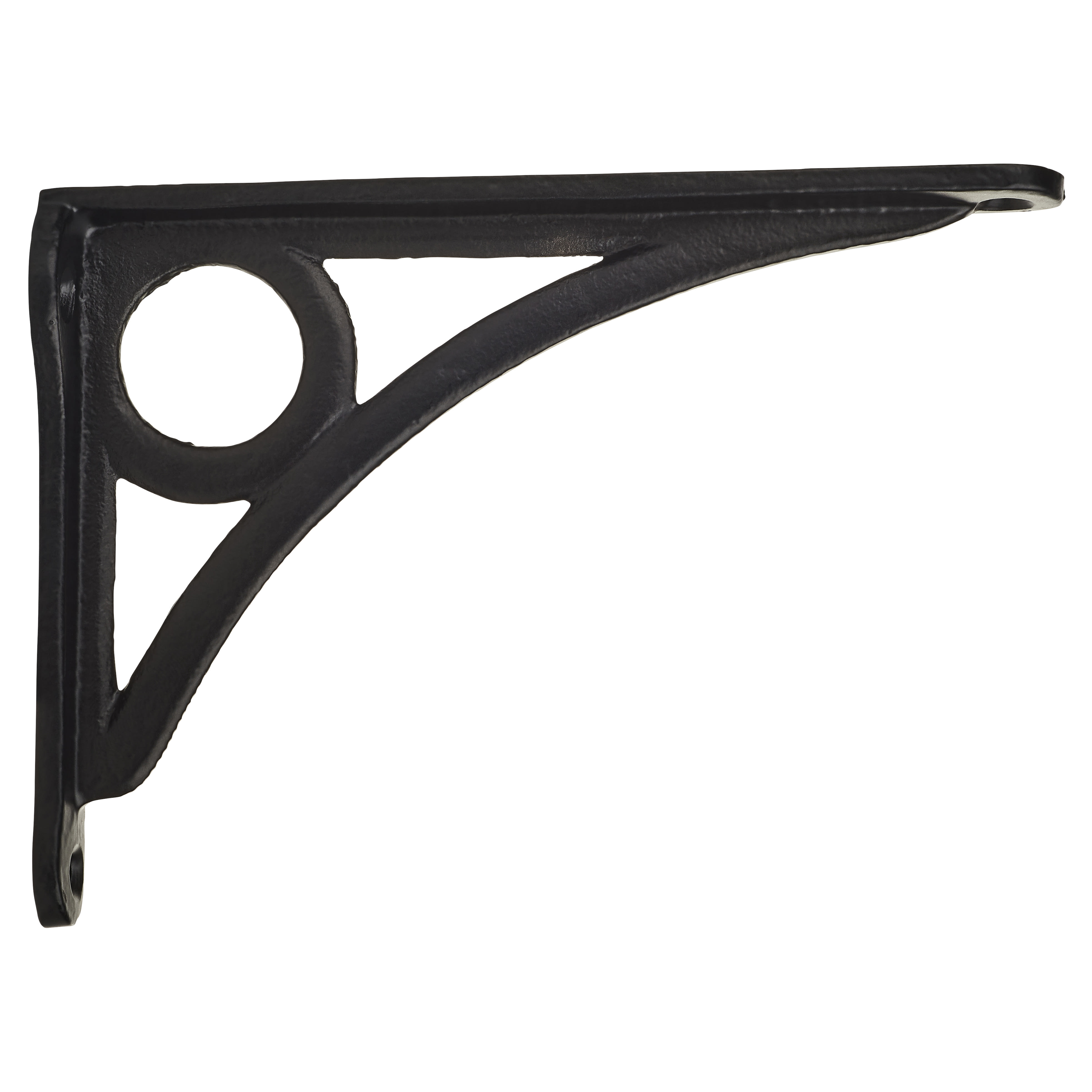 Circle Shelf Bracket - 145 x 105mm - Black - view 3