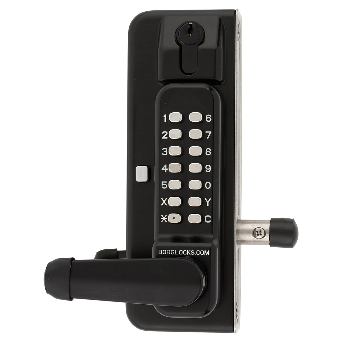 Borg BL3435KO External Marine Grade ECP Back to Back Trigger Release Deadbolt Gate Code Lock - Black - view 2