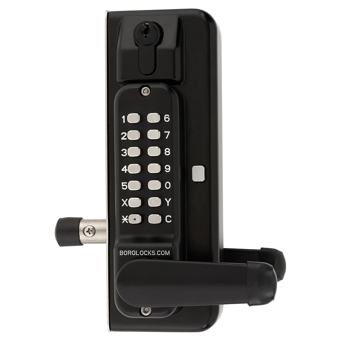 Borg BL3435KO External Marine Grade ECP Back to Back Trigger Release Deadbolt Gate Code Lock - Black - view 3