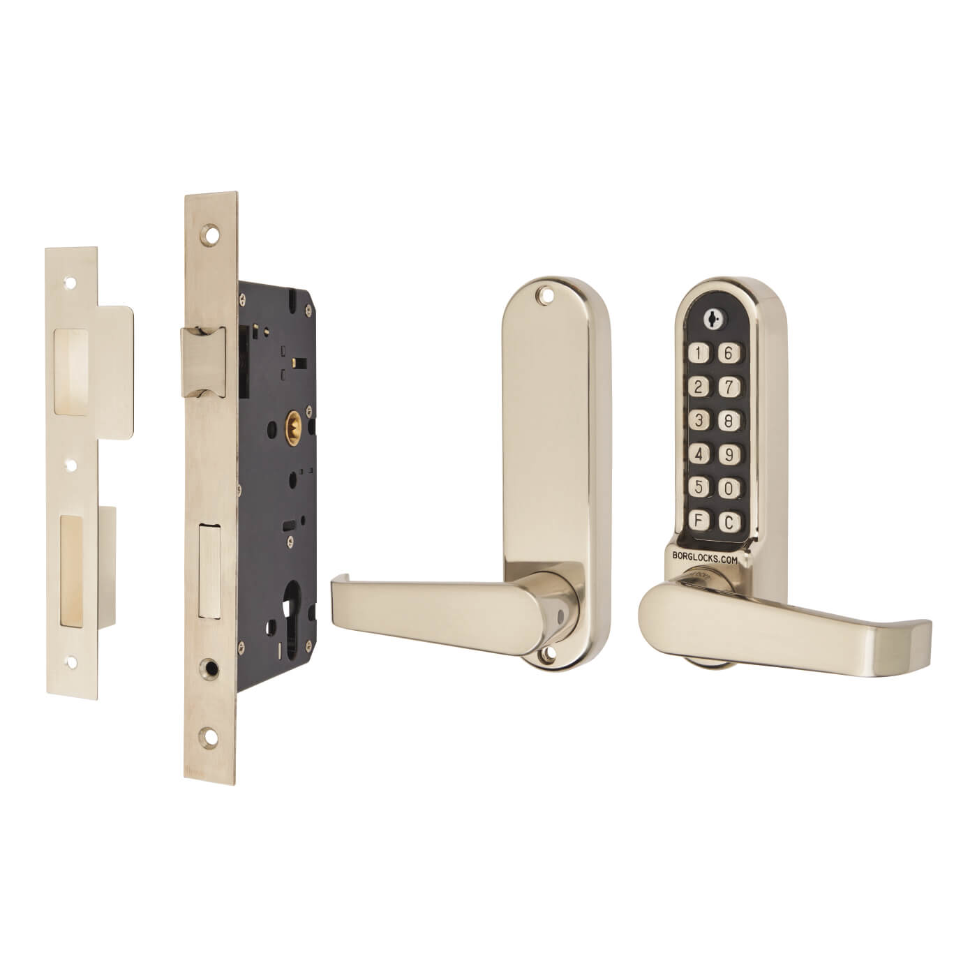 Borg BL5403 Easicode Pro Code Push Button Code Lock and Euro Lock - Stainless Steel - view 2