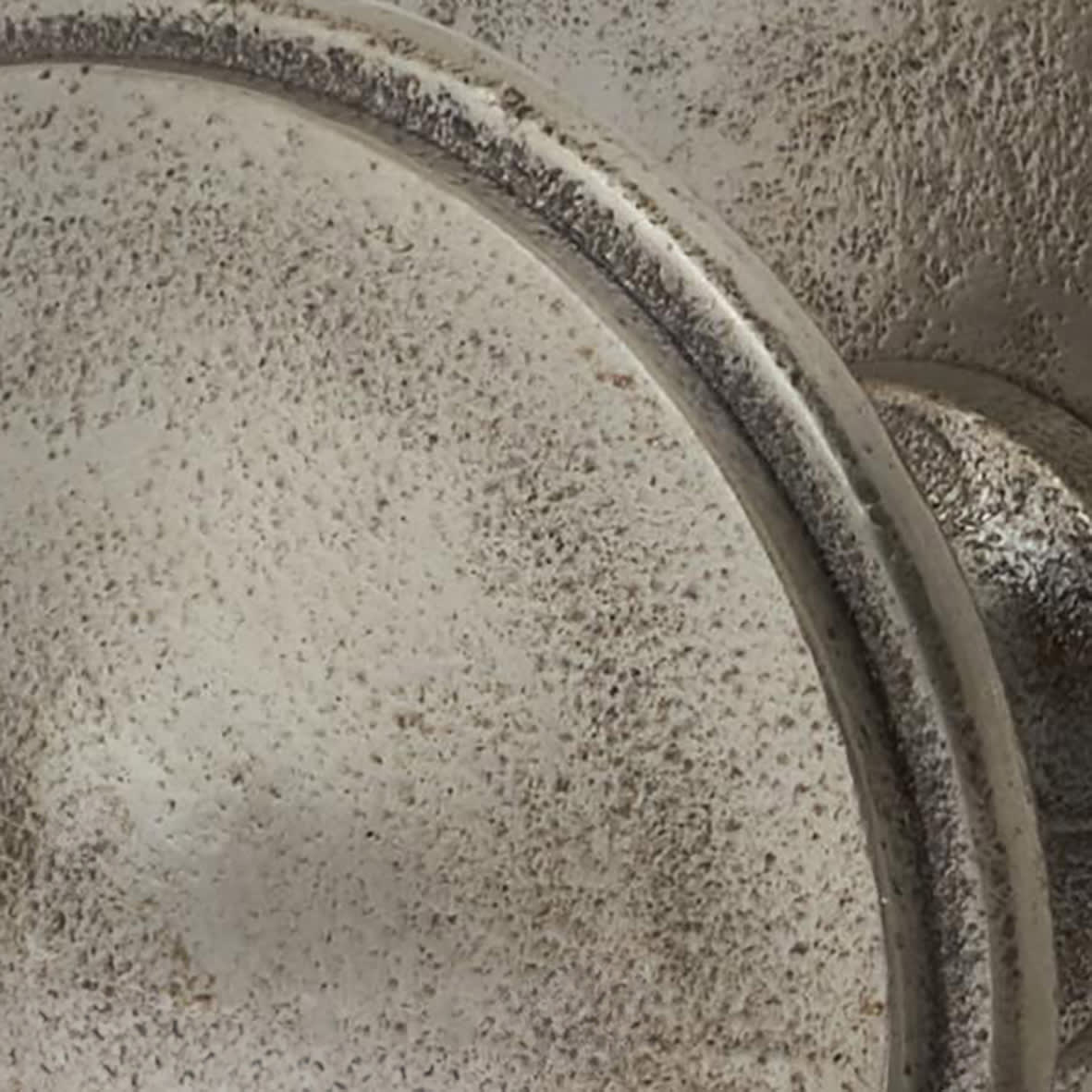 Polished Iron Round Centre Door Knob - 80mm Rose Diameter - view 4