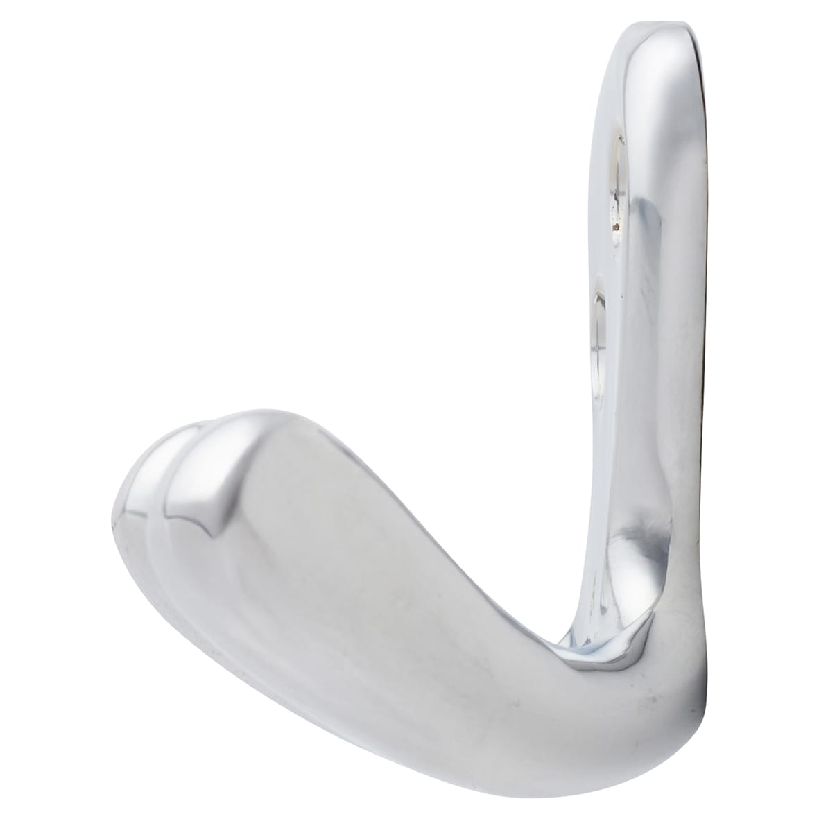 Victorian Double Coat Hook - 30 x 24mm - Polished Chrome - view 2