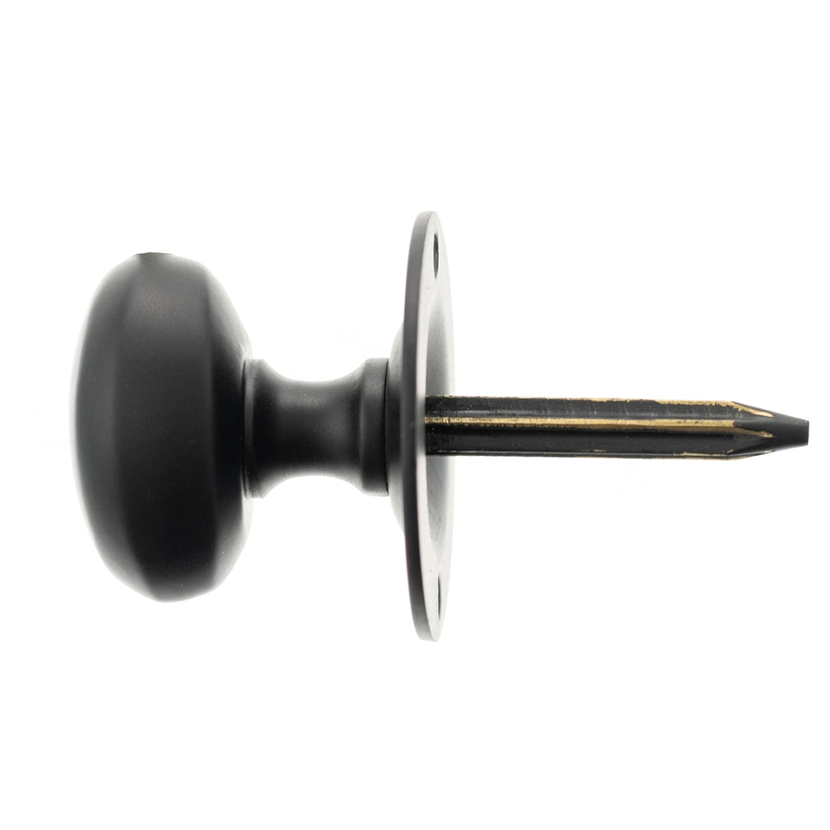 Oval Spline Thumbturn Only - Matt Black - view 2